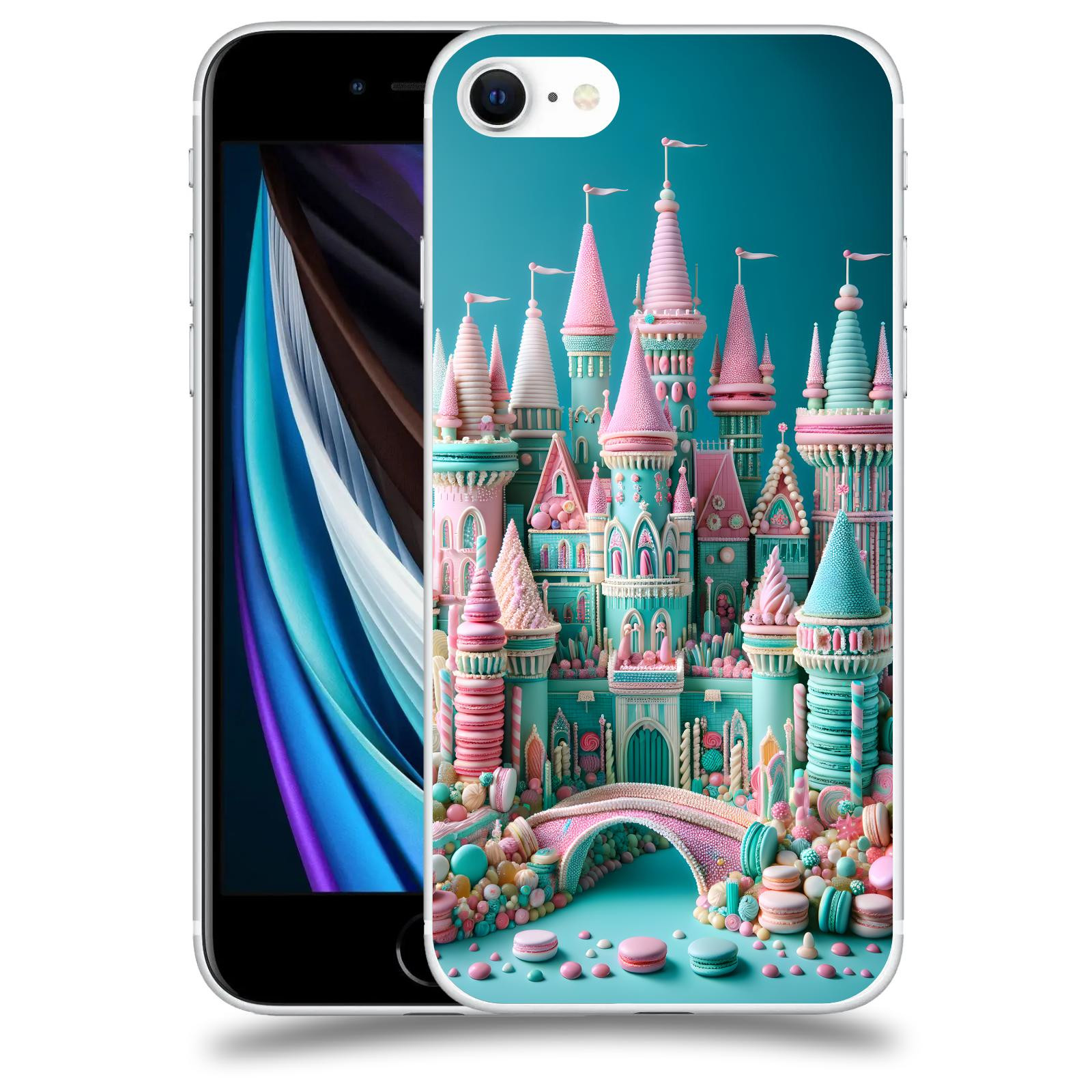 ACOVER Kryt na mobil Apple iPhone SE 2020 - Candy castle 2