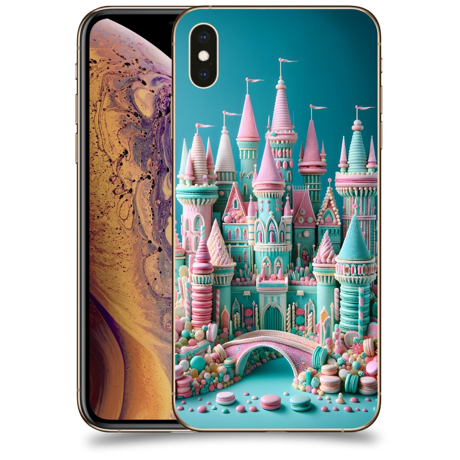 ACOVER Kryt na mobil Apple iPhone XS Max - Candy castle 2