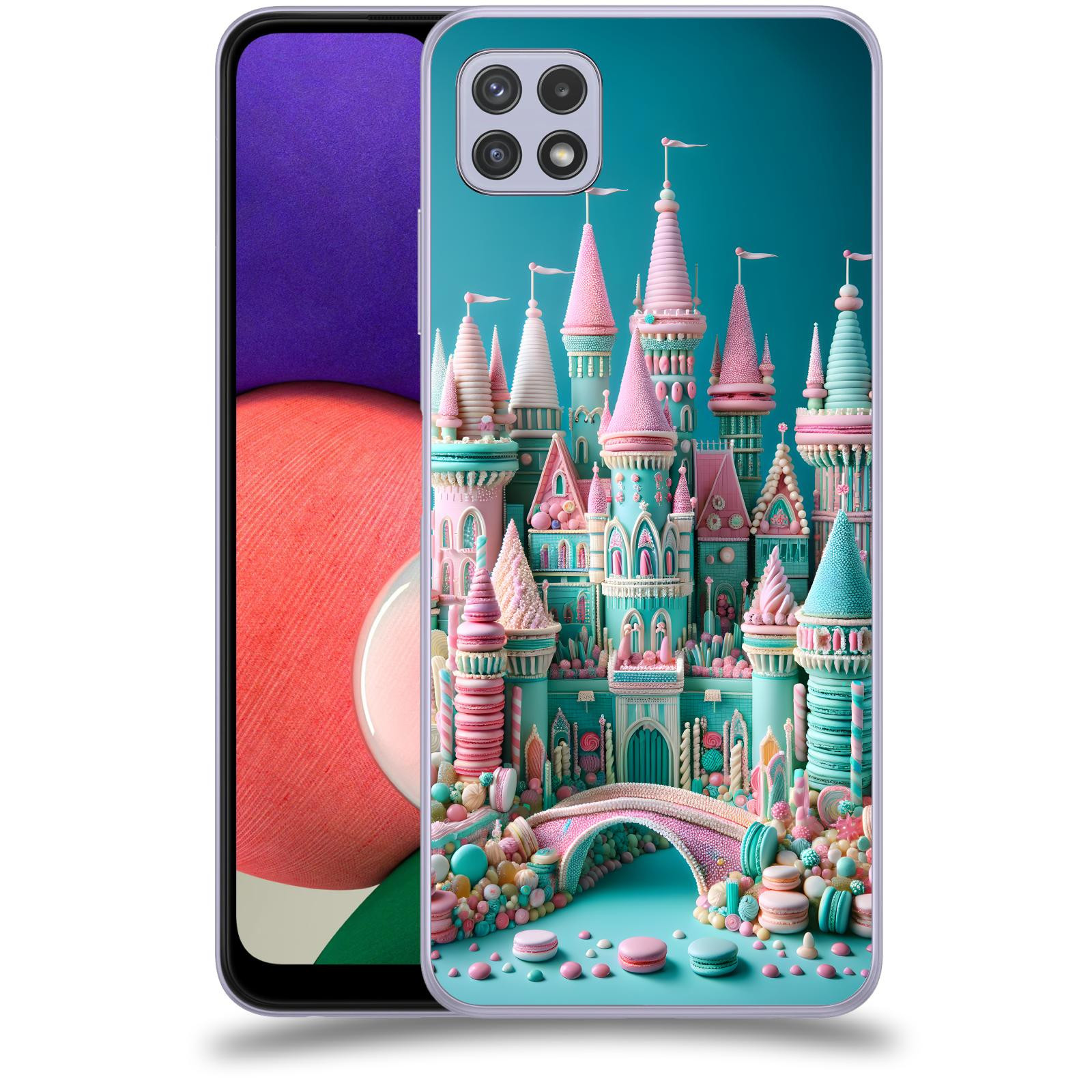 ACOVER Kryt na mobil Samsung Galaxy A22 5G A226B - Candy castle 2