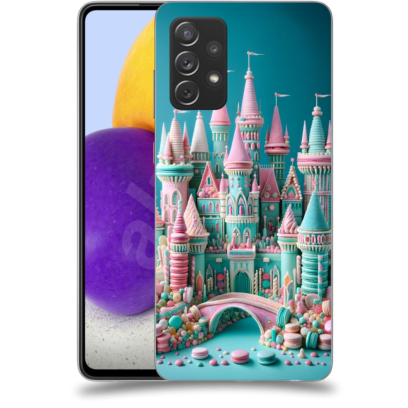ACOVER Kryt na mobil Samsung Galaxy A72 A725F - Candy castle 2