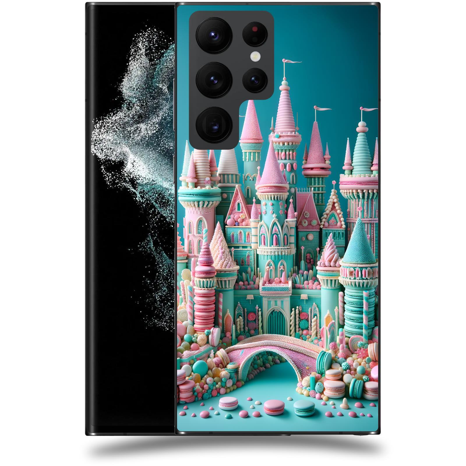 ACOVER Kryt na mobil Samsung Galaxy S22 Ultra 5G - Candy castle 2