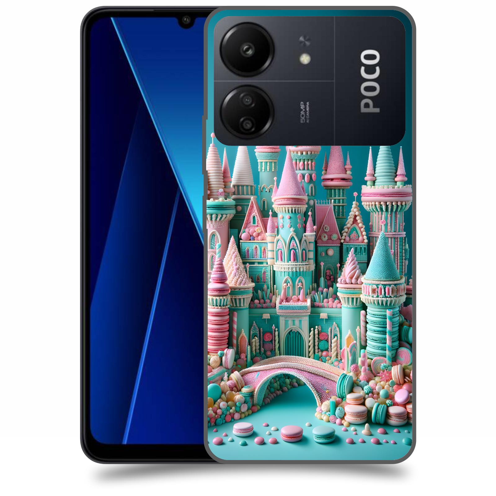ACOVER Kryt na mobil Poco C65 - Candy castle 2