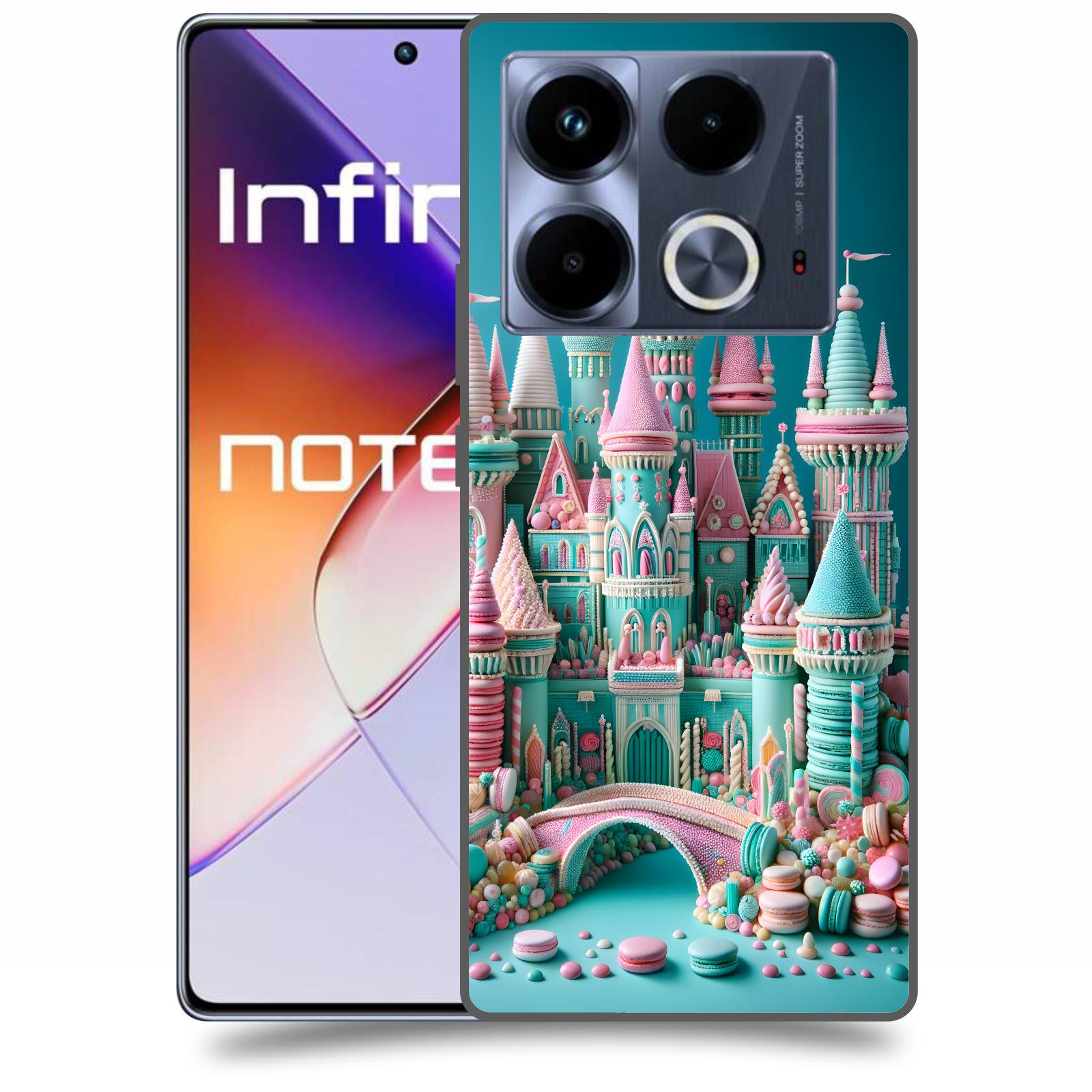 ACOVER Kryt na mobil Infinix Note 40 - Candy castle 2