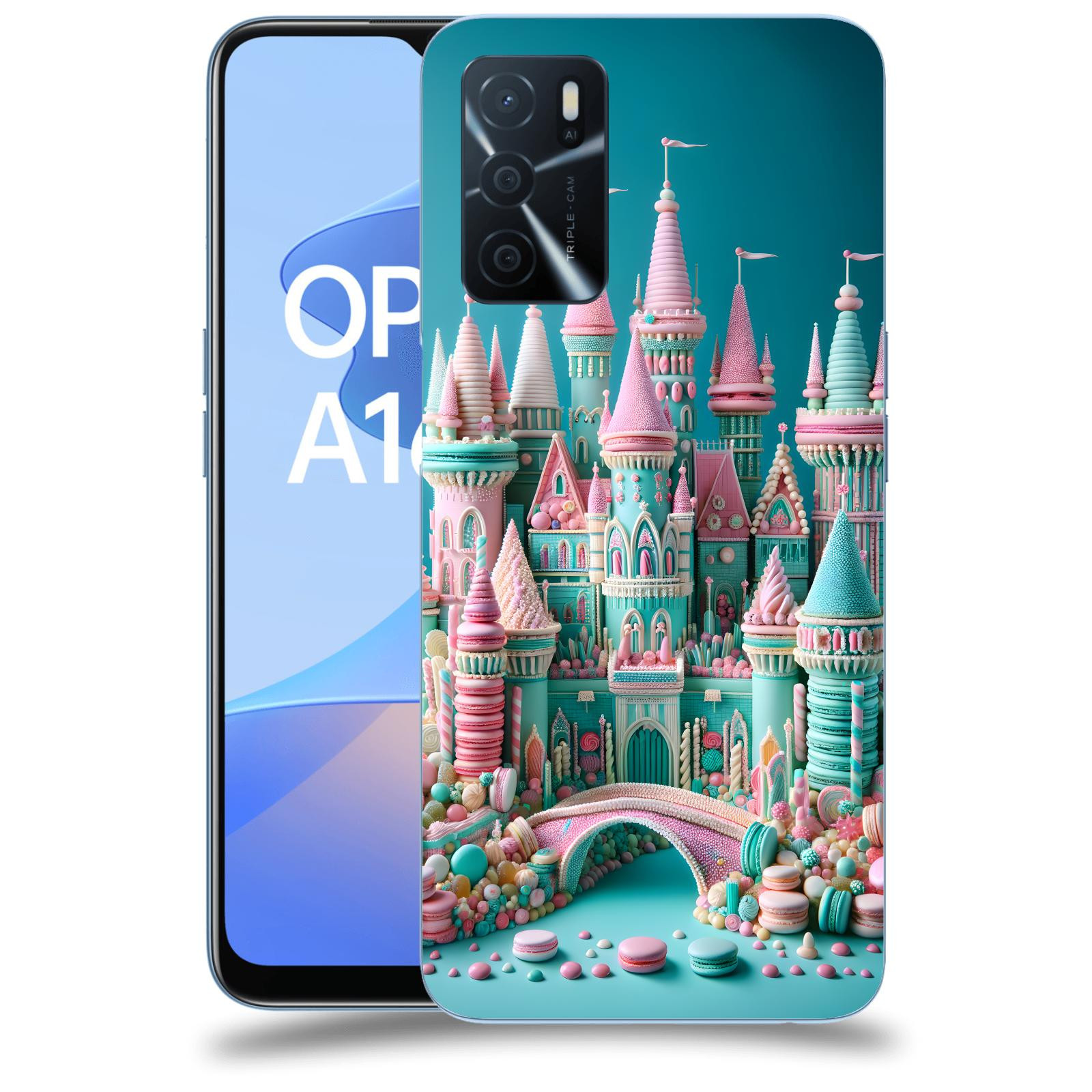 ACOVER Kryt na mobil OPPO A16s - Candy castle 2