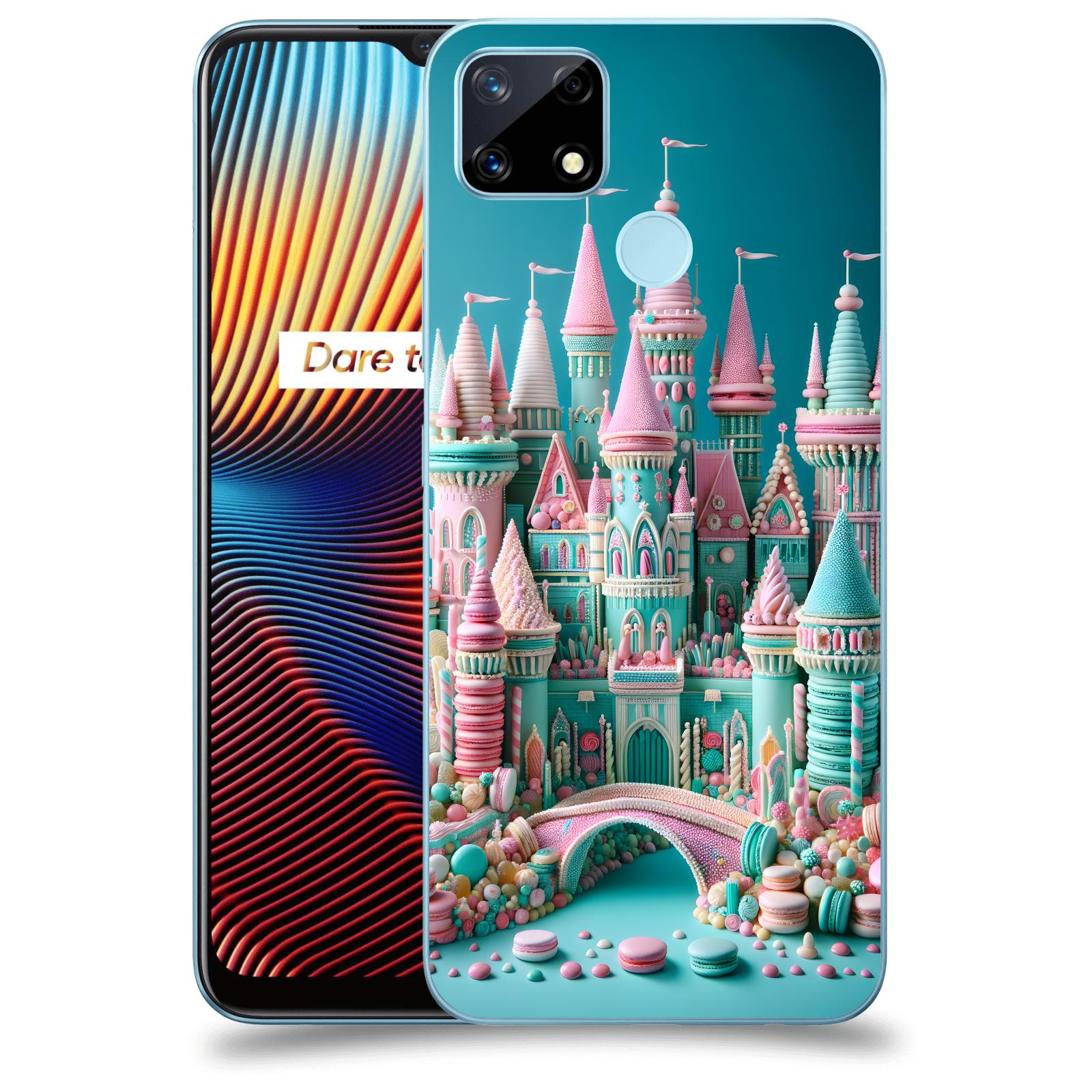 ACOVER Kryt na mobil Realme 7i - Candy castle 2