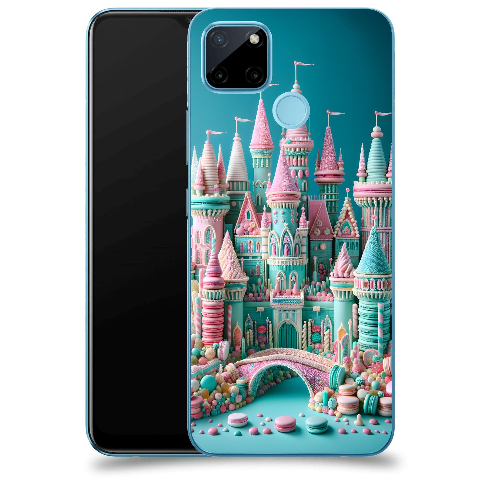 ACOVER Kryt na mobil Realme C21Y - Candy castle 2