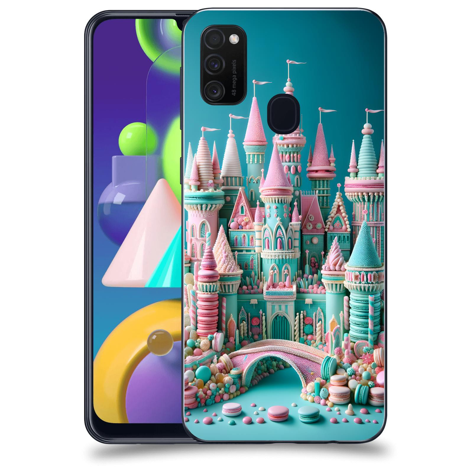 ACOVER Kryt na mobil Samsung Galaxy M21 M215F - Candy castle 2