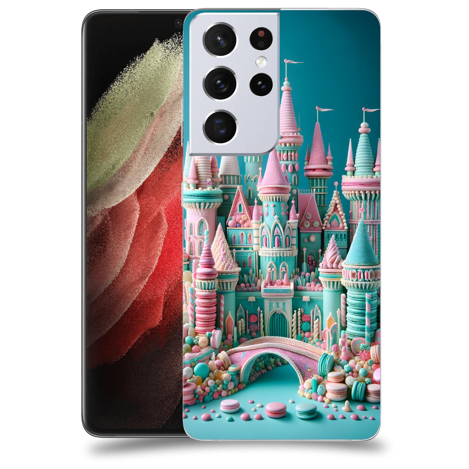 ACOVER Kryt na mobil Samsung Galaxy S21 Ultra 5G G998B - Candy castle 2