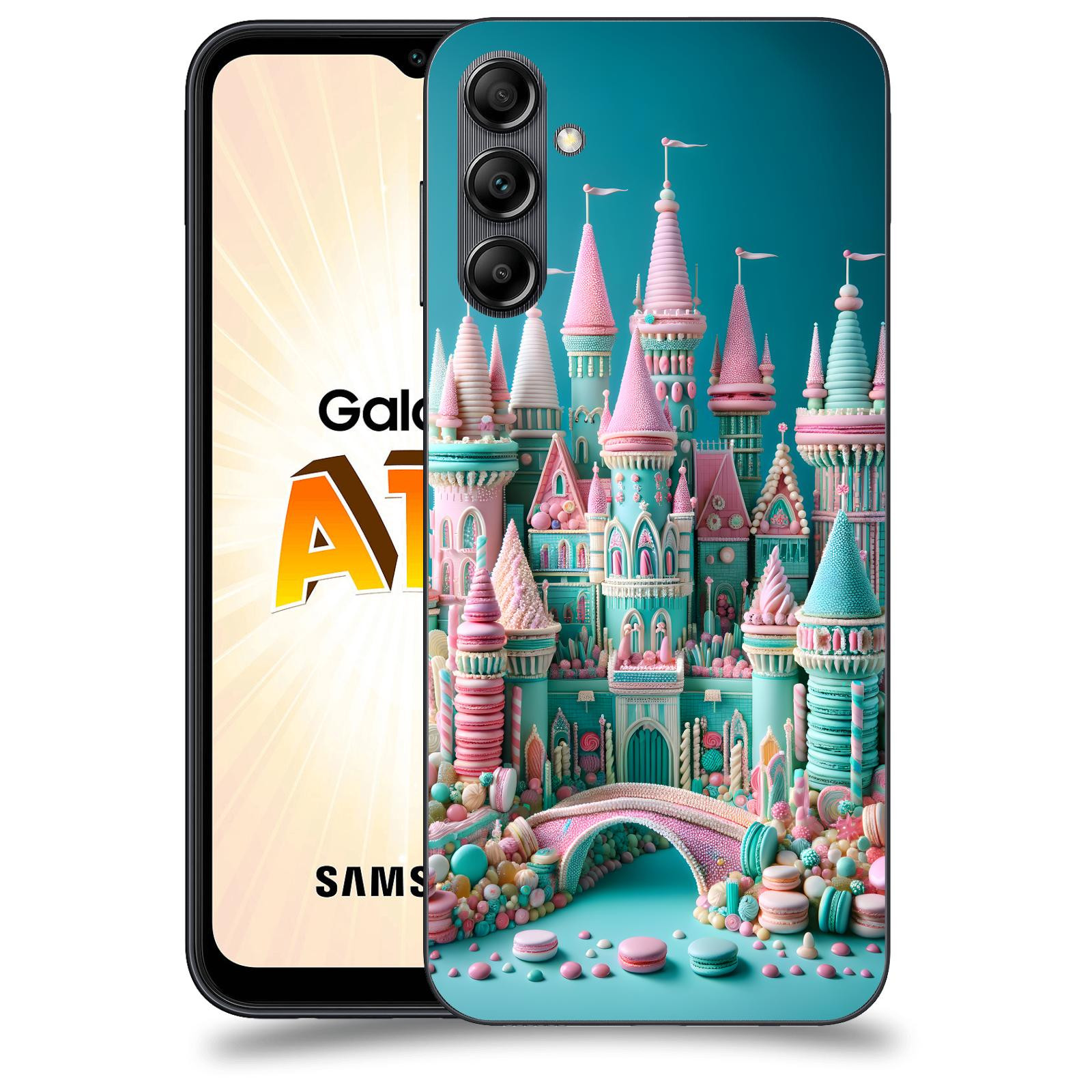 ACOVER Kryt na mobil Samsung Galaxy A14 LTE - Candy castle 2