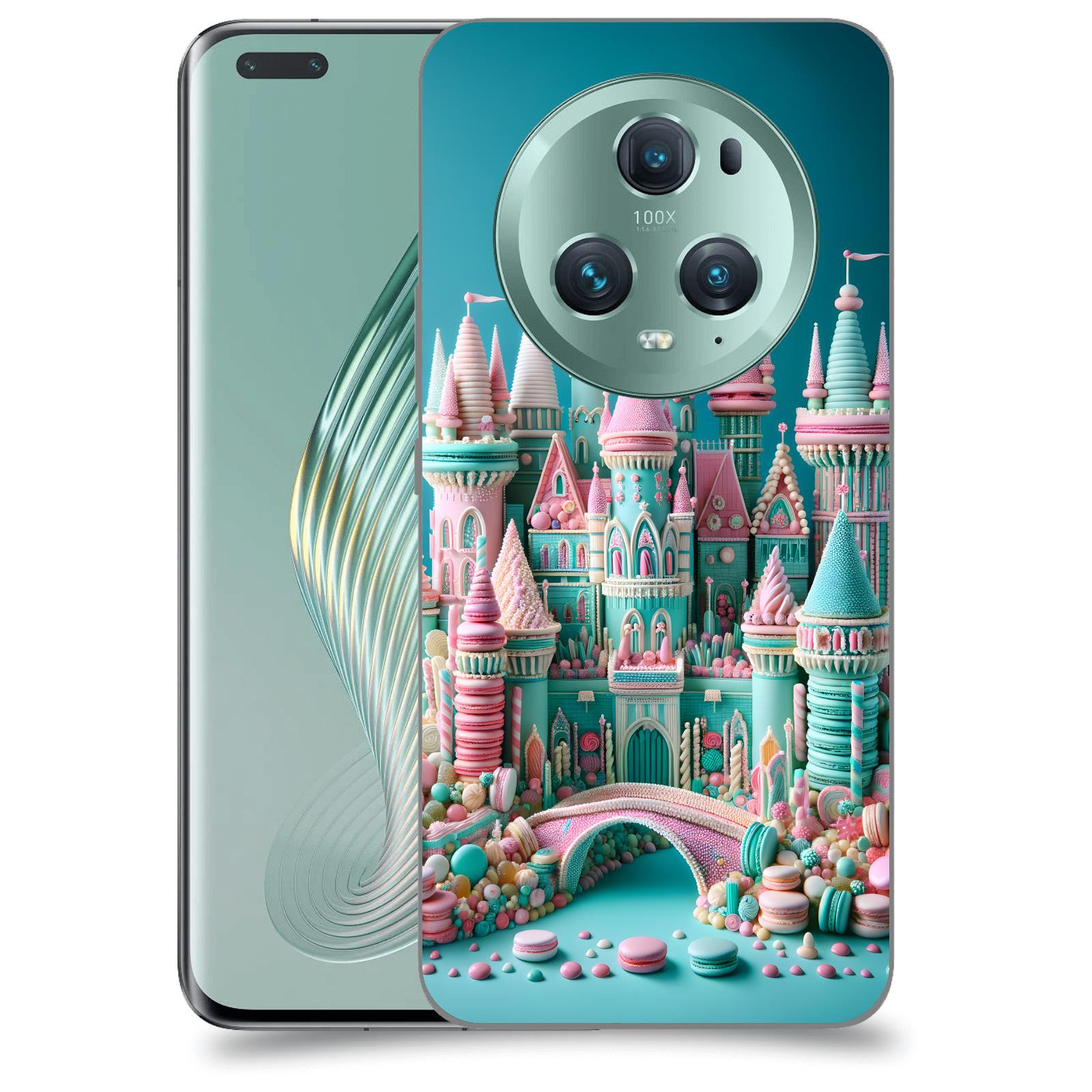ACOVER Kryt na mobil Honor Magic5 Pro - Candy castle 2