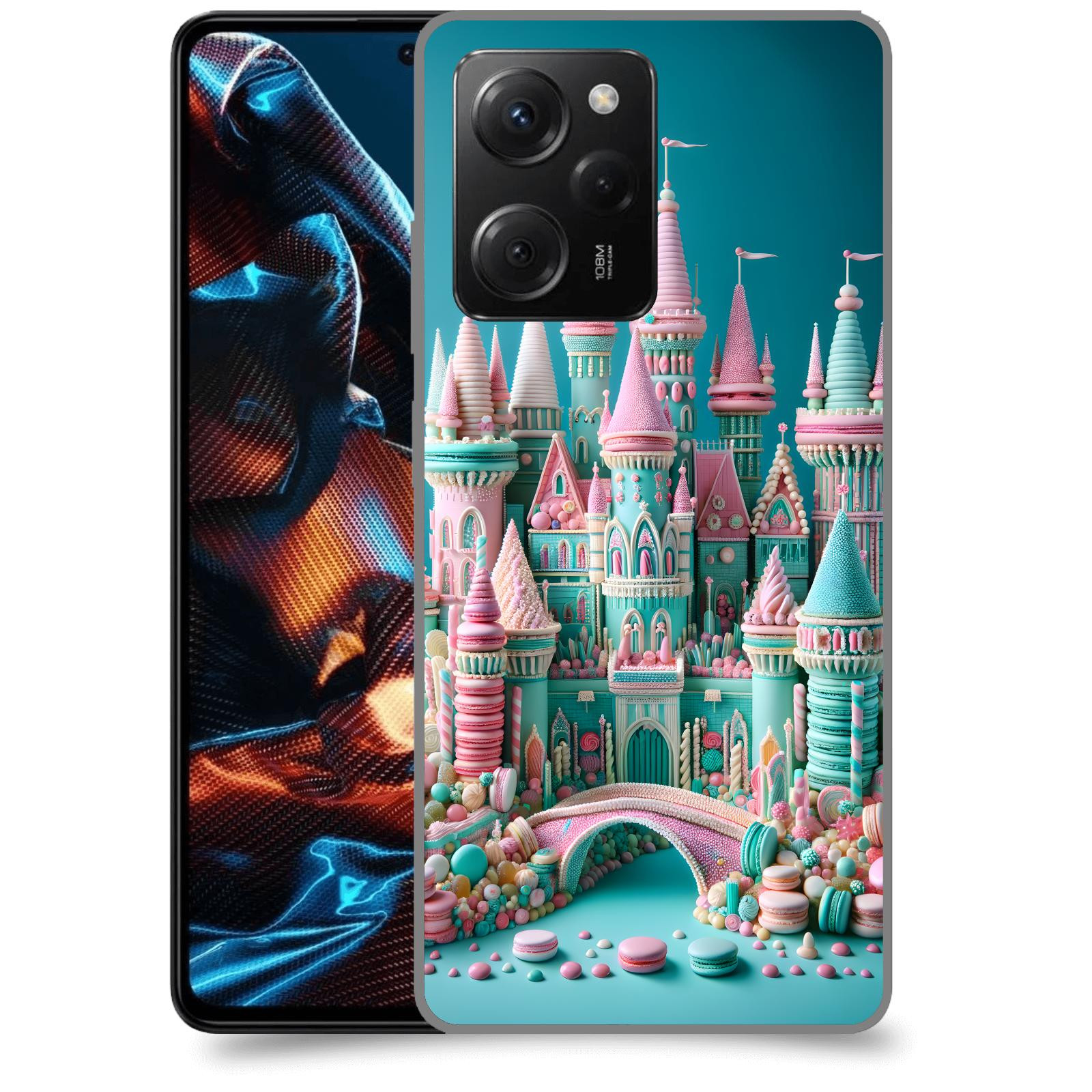ACOVER Kryt na mobil Xiaomi Poco X5 Pro - Candy castle 2