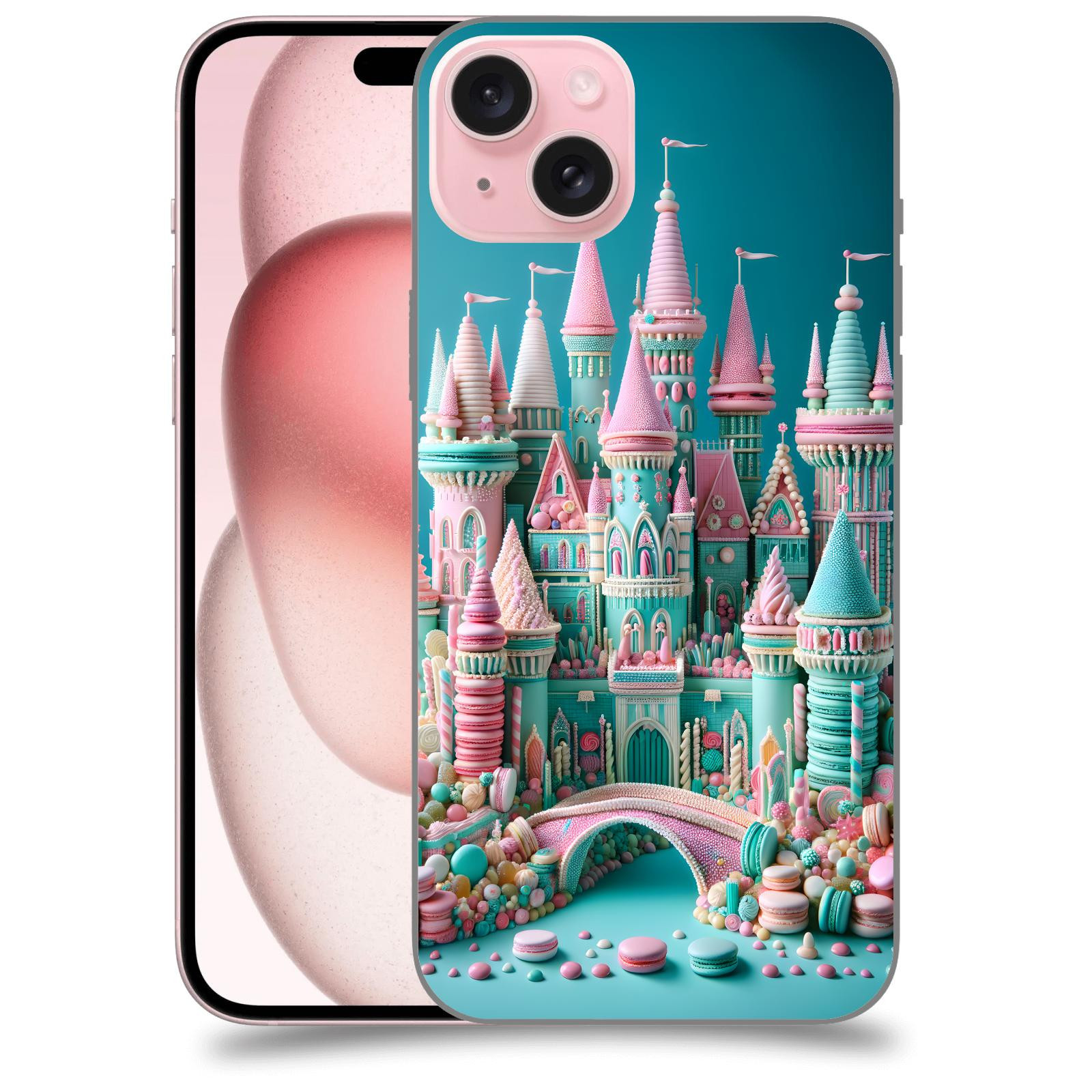 ACOVER Kryt na mobil Apple iPhone 15 plus - Candy castle 2