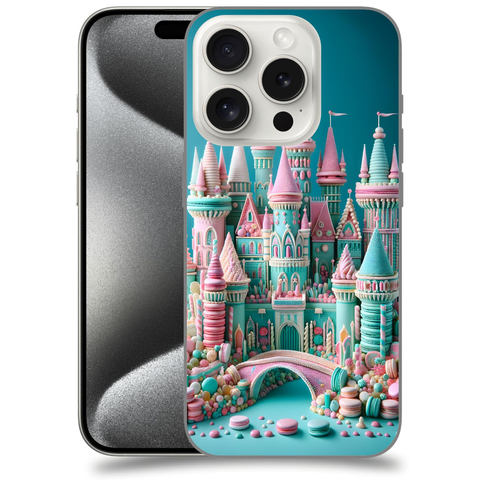 ACOVER Kryt na mobil Apple iPhone 15 pro - Candy castle 2