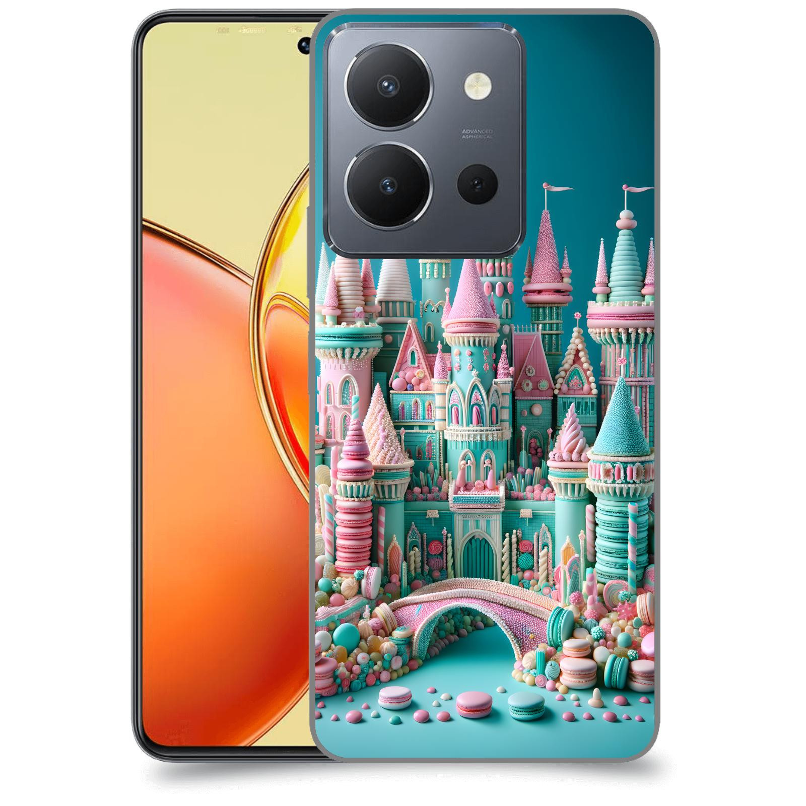 ACOVER Kryt na mobil Vivo Y36 - Candy castle 2