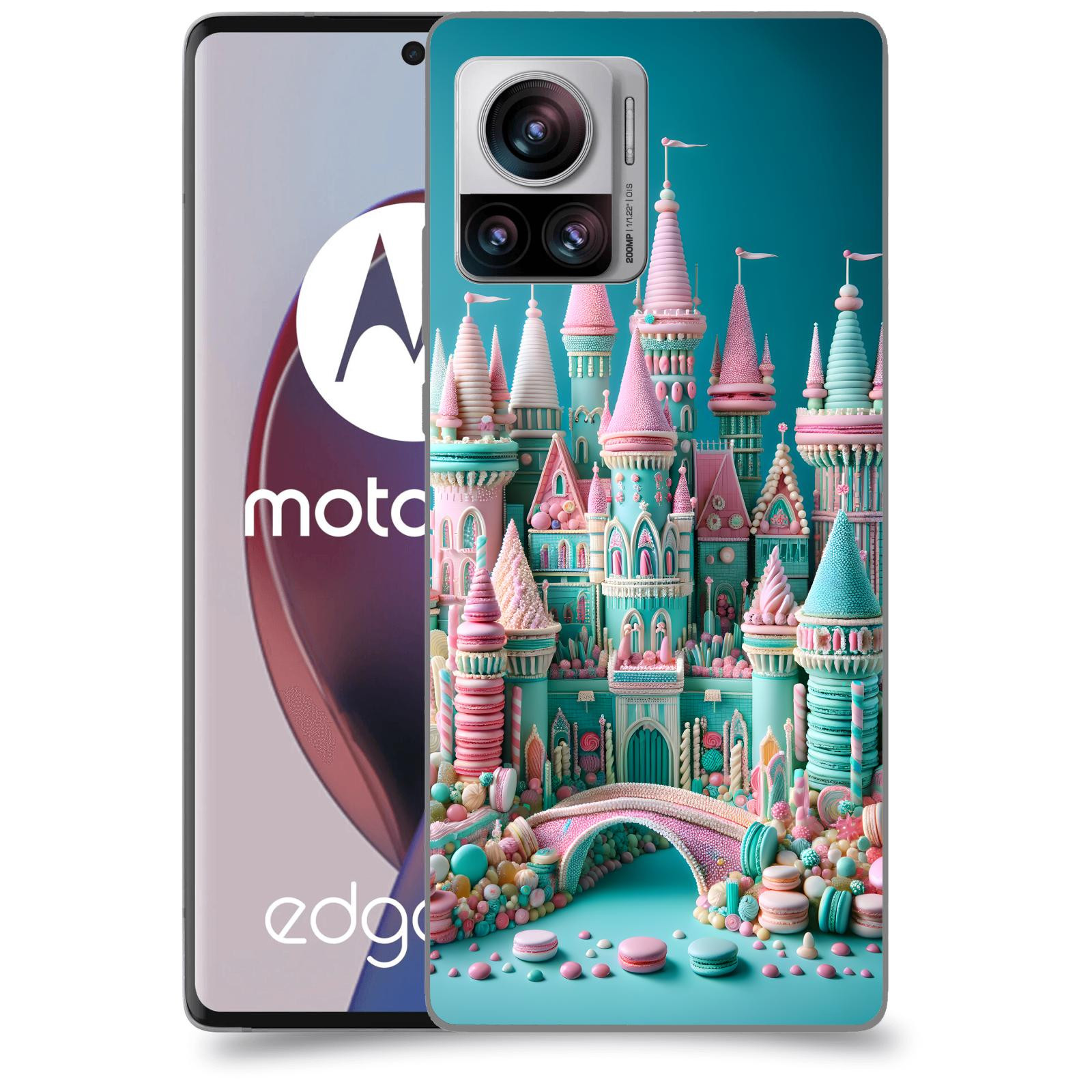 ACOVER Kryt na mobil Motorola Edge 30 Ultra - Candy castle 2