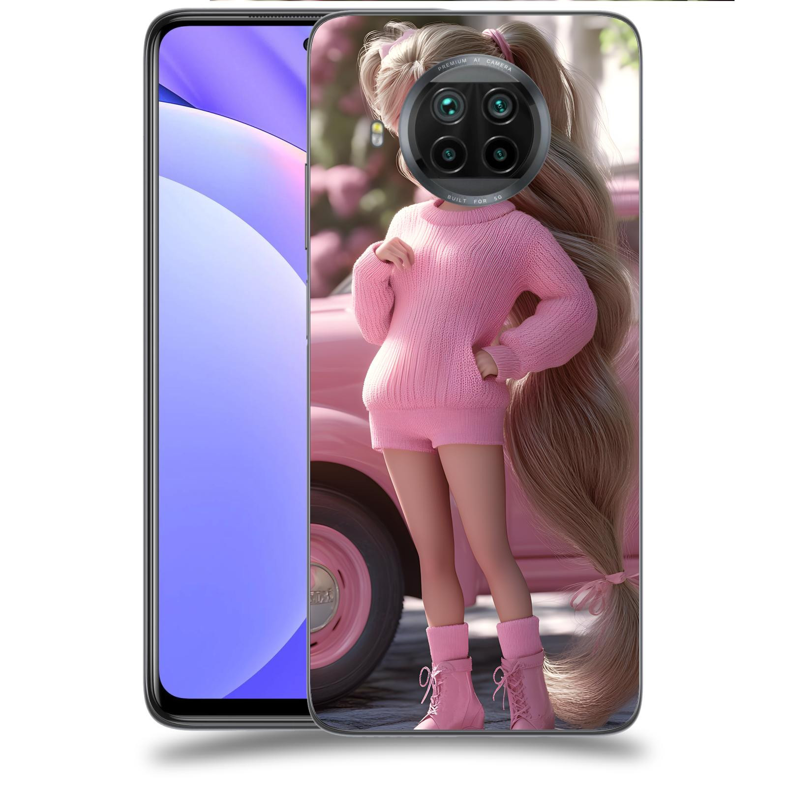 ACOVER Kryt na mobil Xiaomi Mi 10T Lite - Girl with pink car