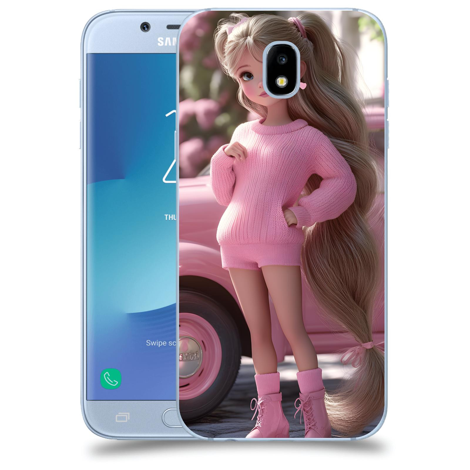 ACOVER Kryt na mobil Samsung Galaxy J5 2017 J530F - Girl with pink car