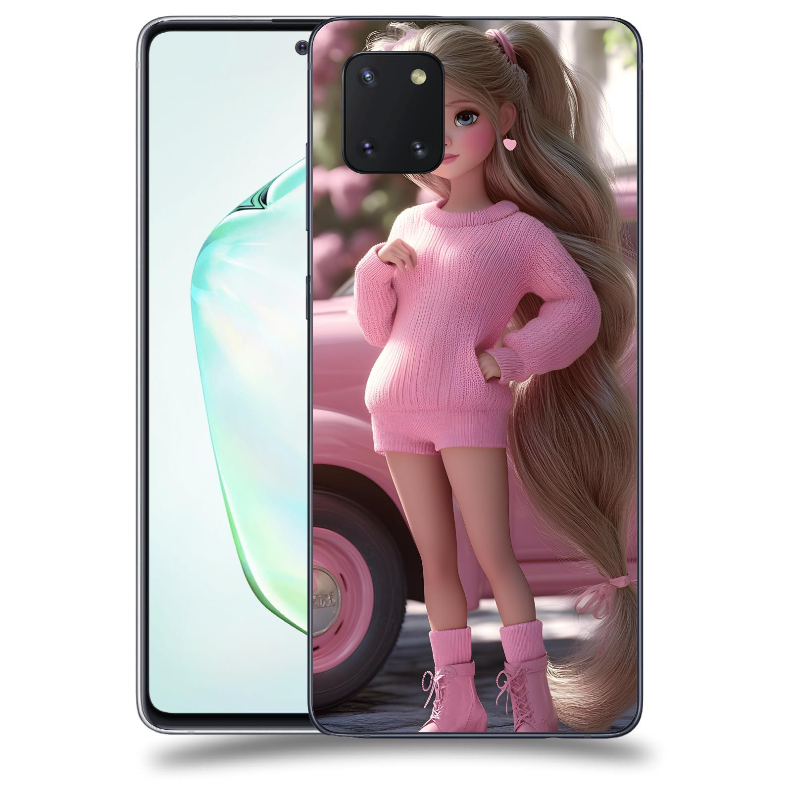 ACOVER Kryt na mobil Samsung Galaxy Note 10 Lite N770F - Girl with pink car