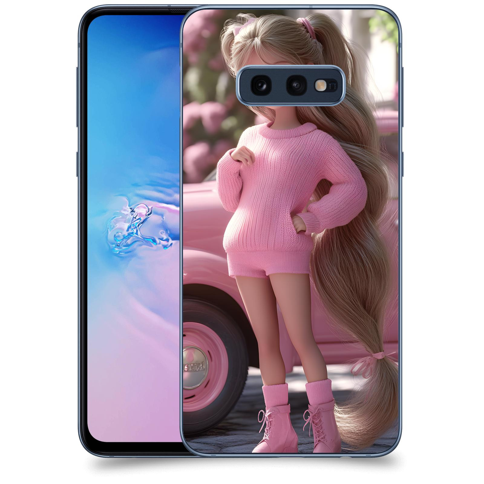 ACOVER Kryt na mobil Samsung Galaxy S10e G970 - Girl with pink car