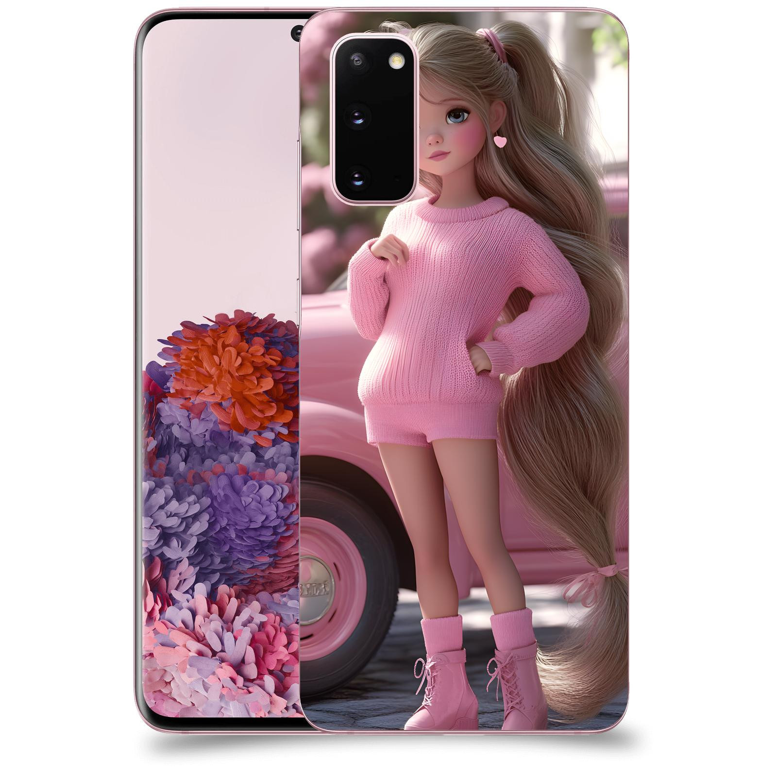ACOVER Kryt na mobil Samsung Galaxy S20 G980F - Girl with pink car