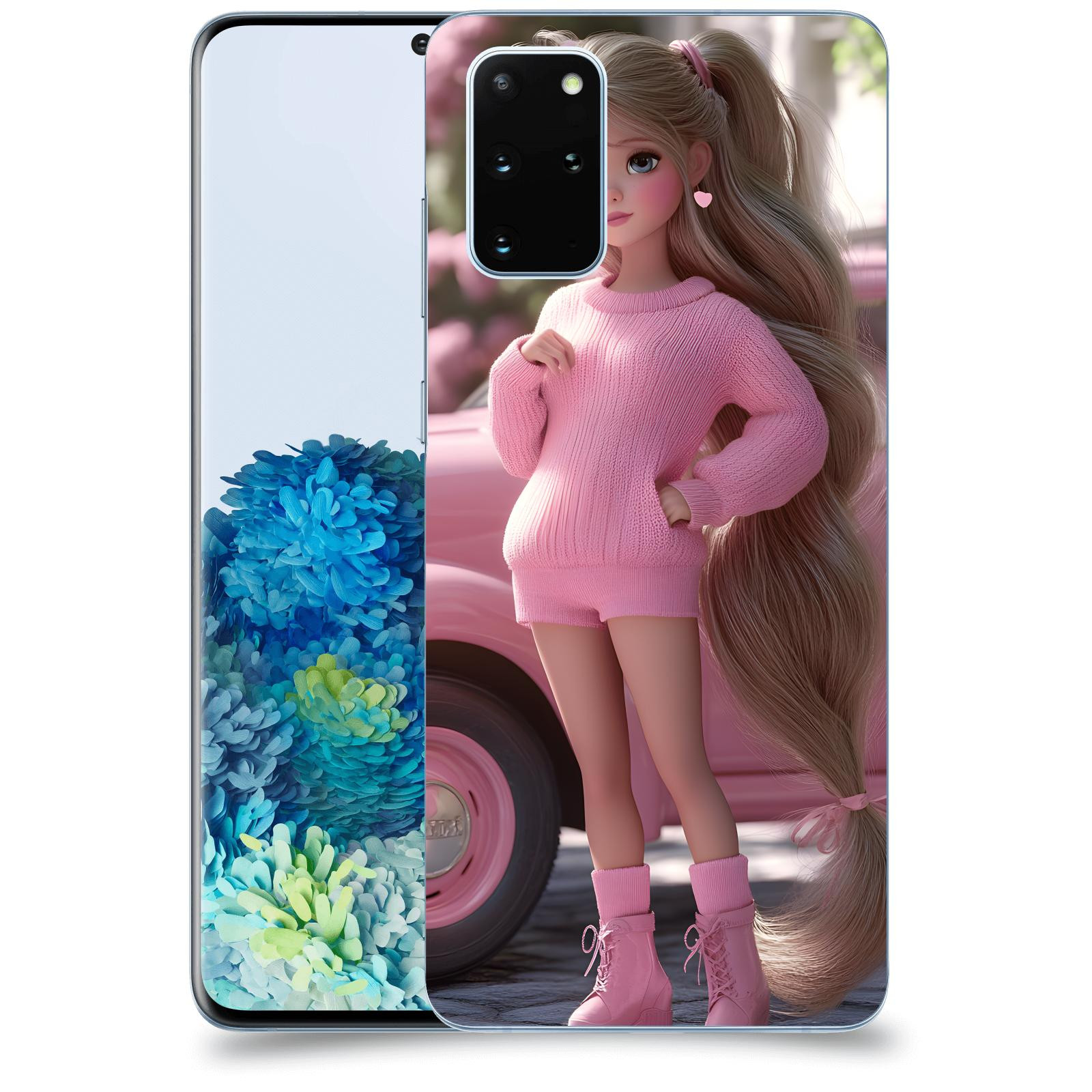 ACOVER Kryt na mobil Samsung Galaxy S20+ G985F - Girl with pink car