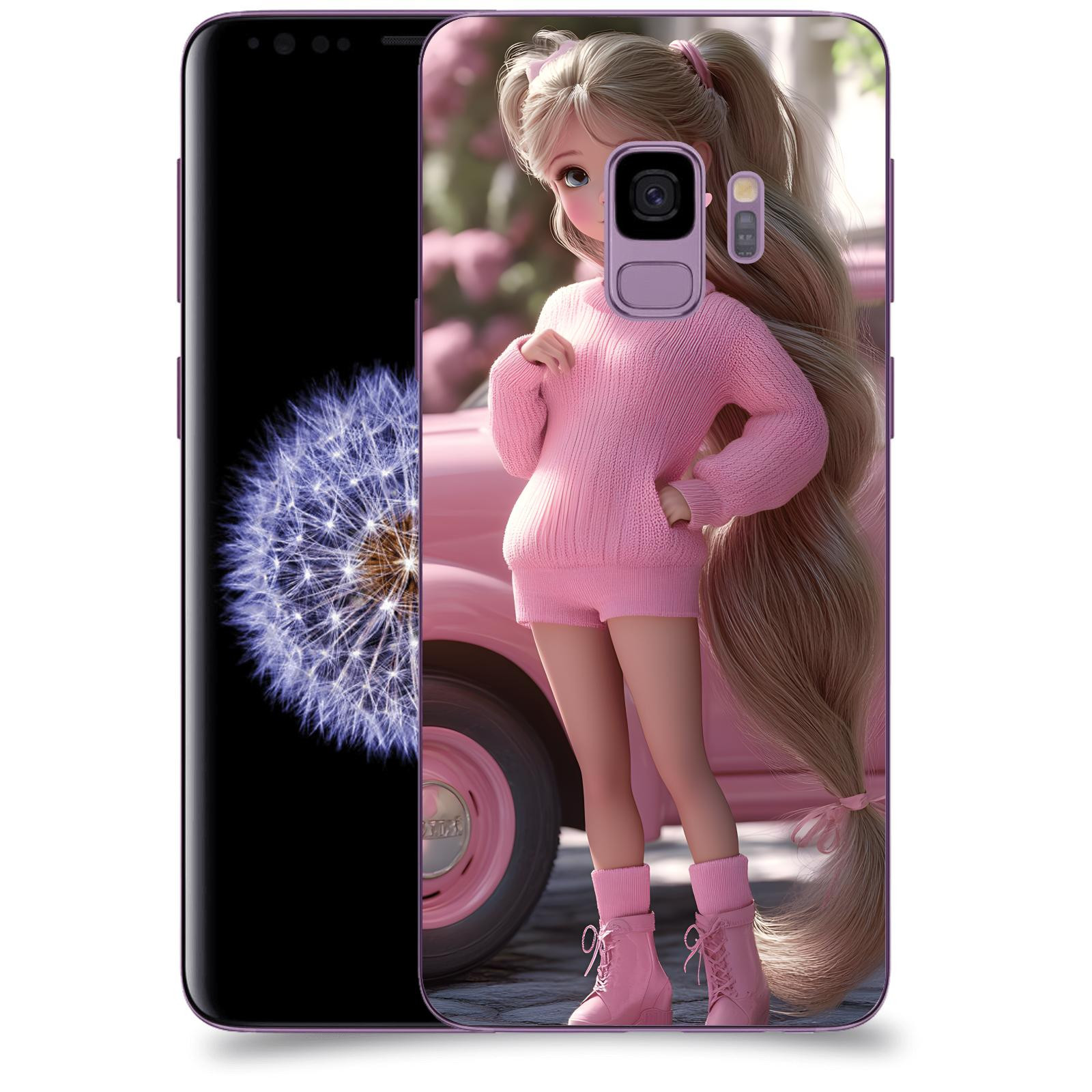 ACOVER Kryt na mobil Samsung Galaxy S9 G960F - Girl with pink car