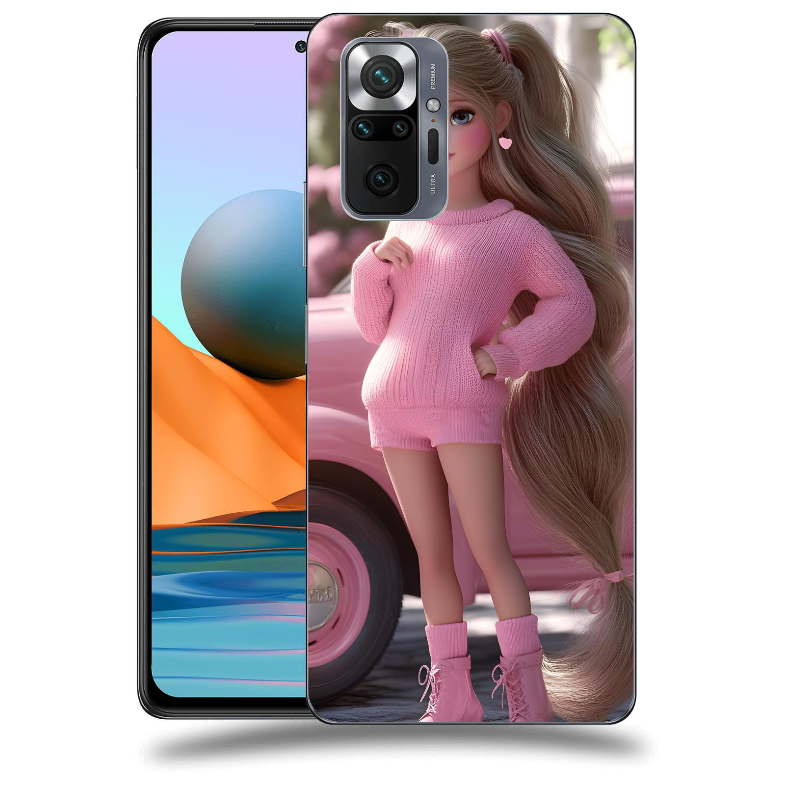 ACOVER Kryt na mobil Xiaomi Mi Note 10 (Pro) - Girl with pink car