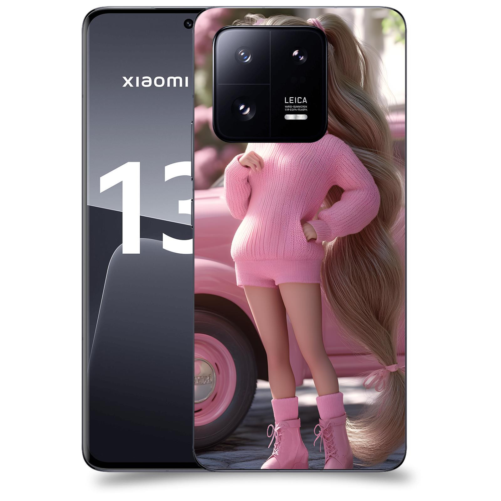 ACOVER Kryt na mobil Xiaomi 13 Pro - Girl with pink car