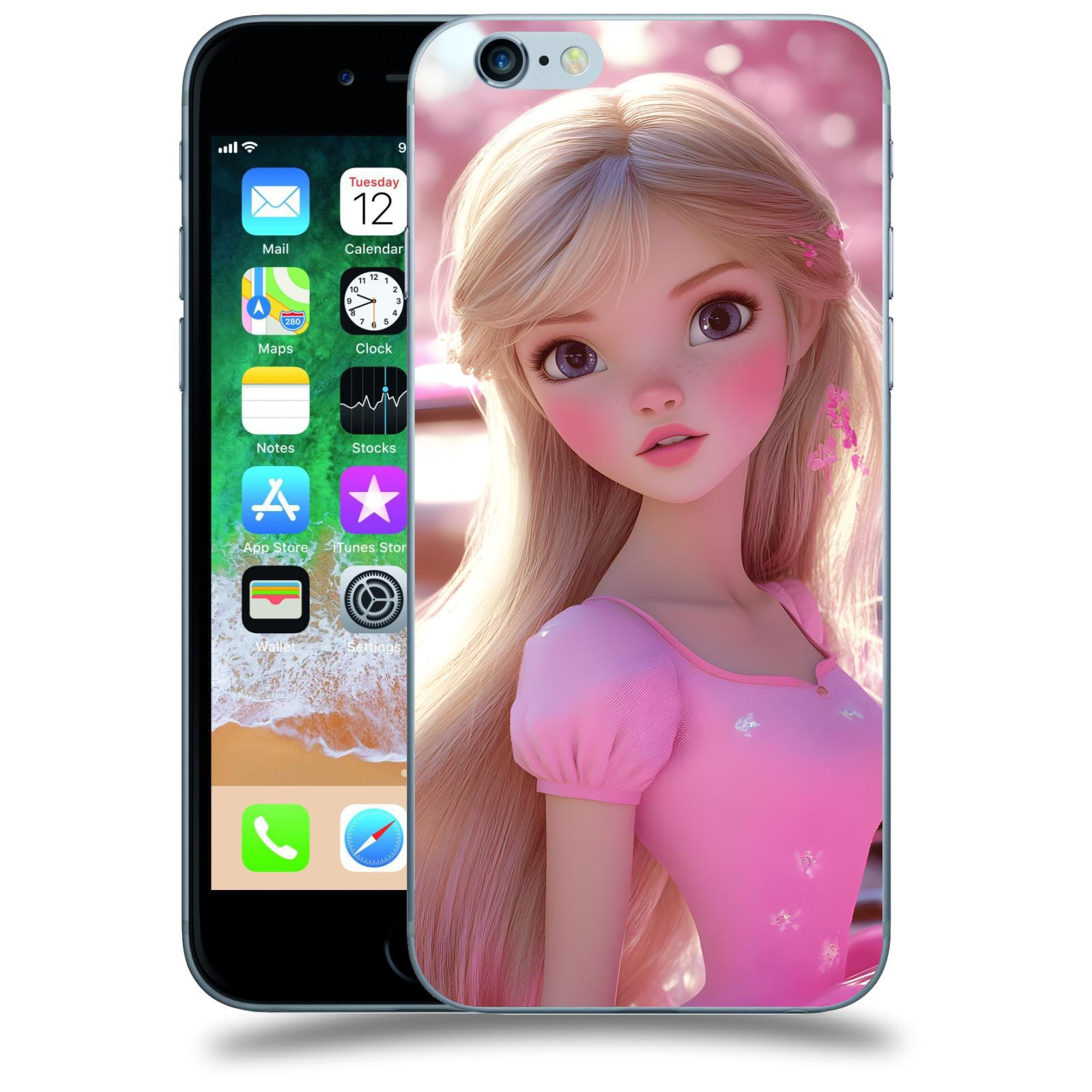 ACOVER Kryt na mobil Apple iPhone 6/6S - Barbie