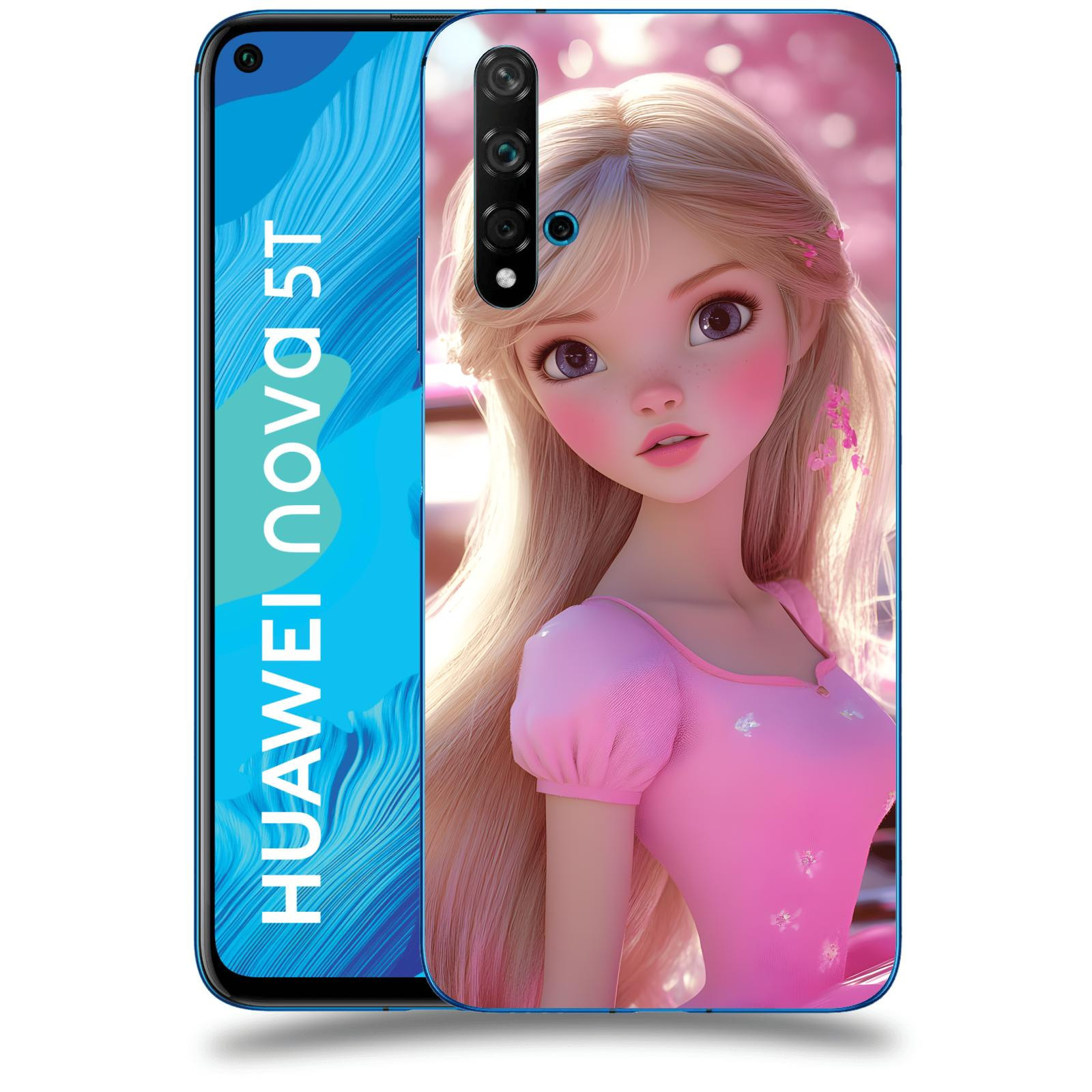 ACOVER Kryt na mobil Huawei Nova 5T - Barbie