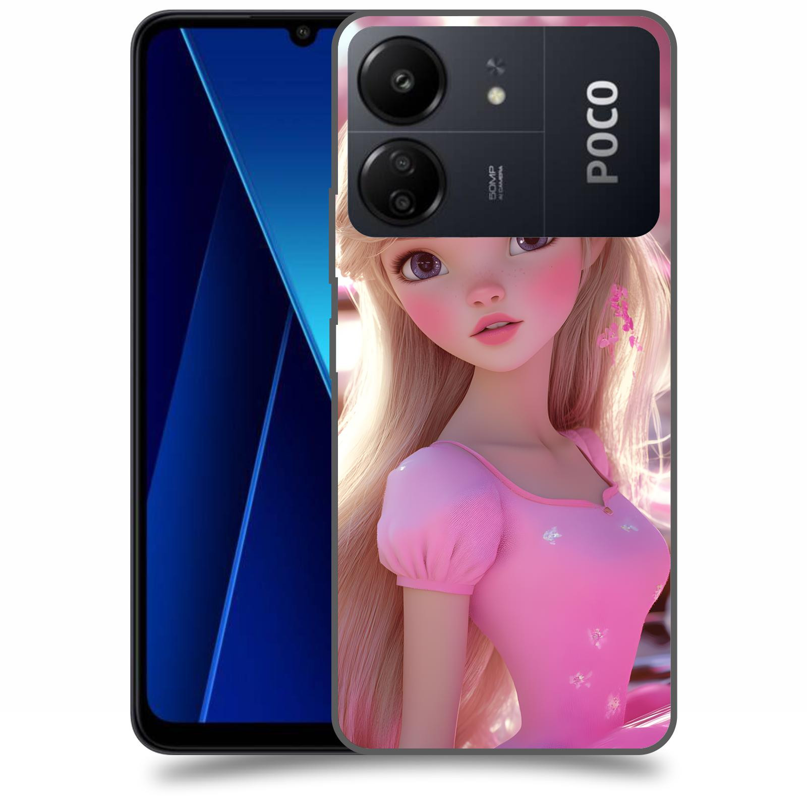 ACOVER Kryt na mobil Poco C65 - Barbie