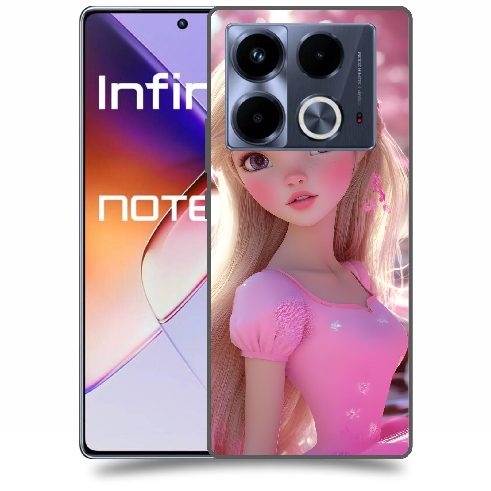ACOVER Kryt na mobil Infinix Note 40 - Barbie