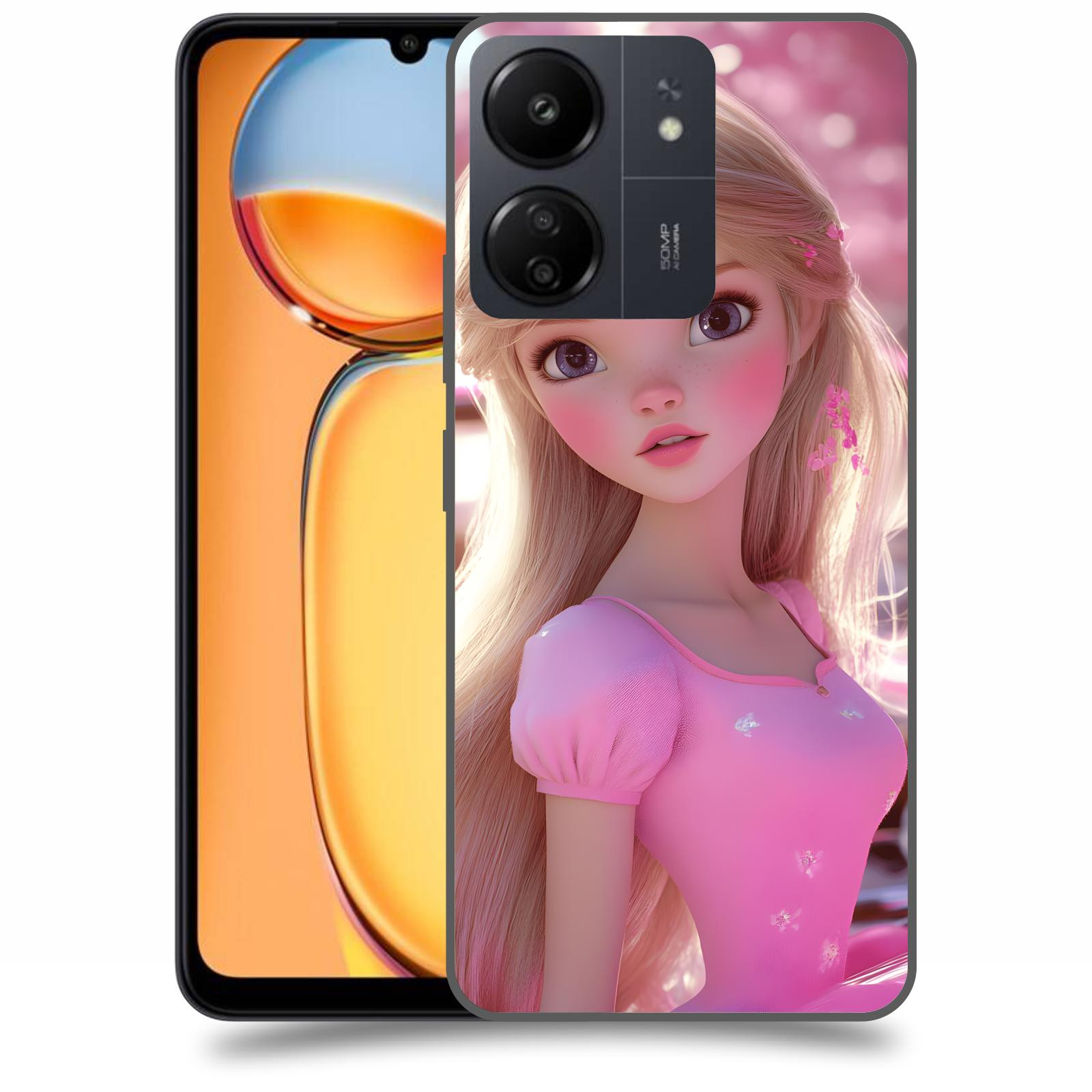 ACOVER Kryt na mobil Xiaomi Redmi 13C  Barbie
