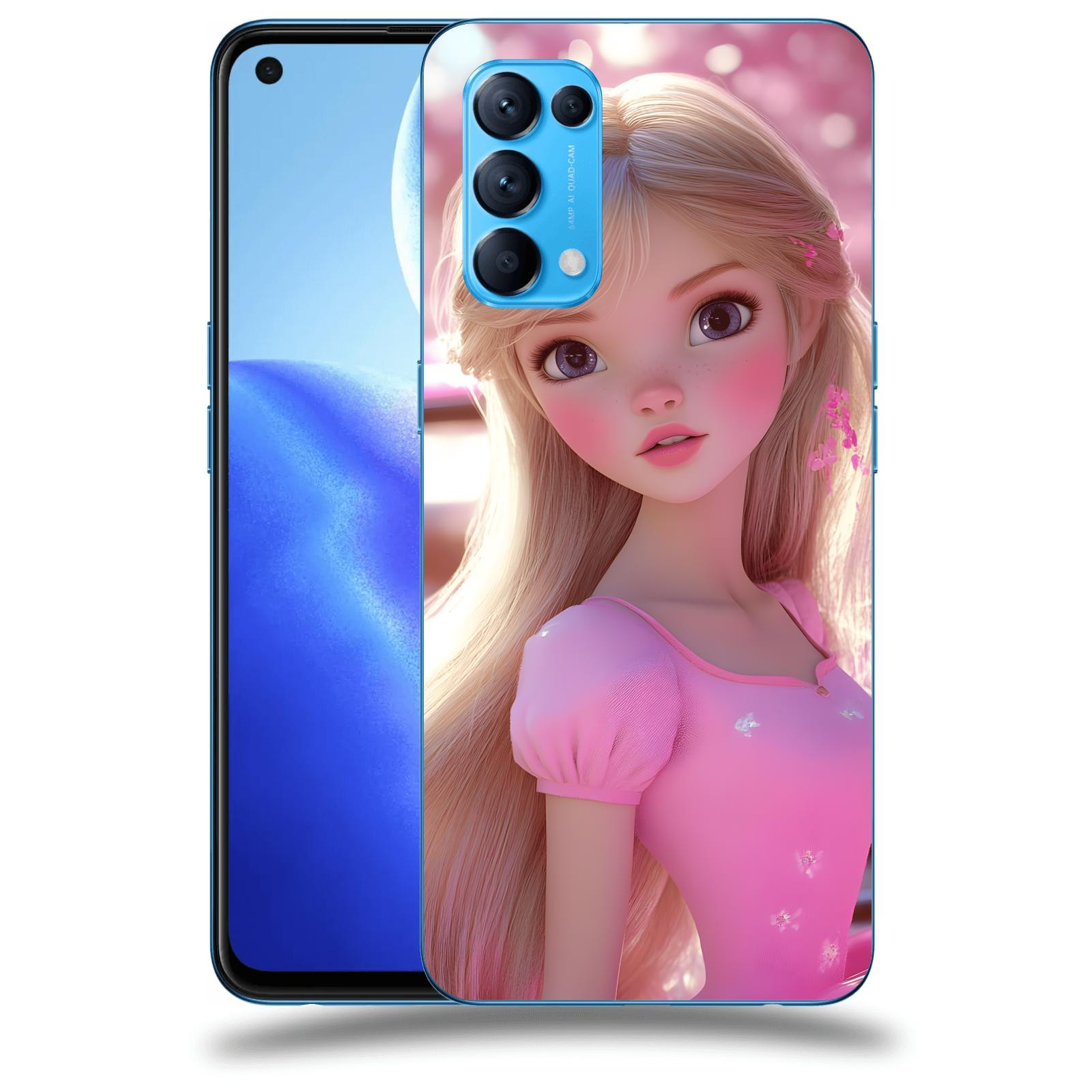 ACOVER Kryt na mobil OPPO Reno 5 5G - Barbie