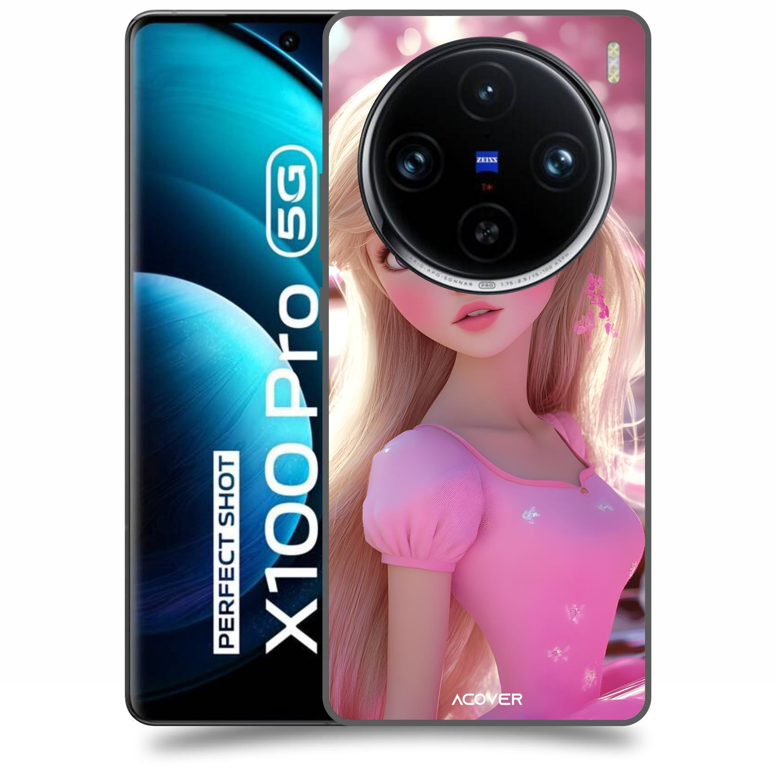 ACOVER Kryt na mobil Vivo X100 Pro - Barbie