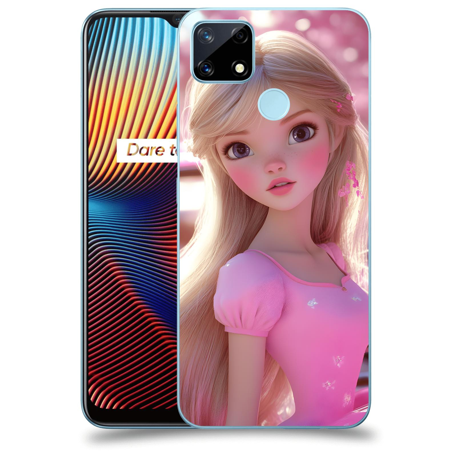 ACOVER Kryt na mobil Realme 7i - Barbie