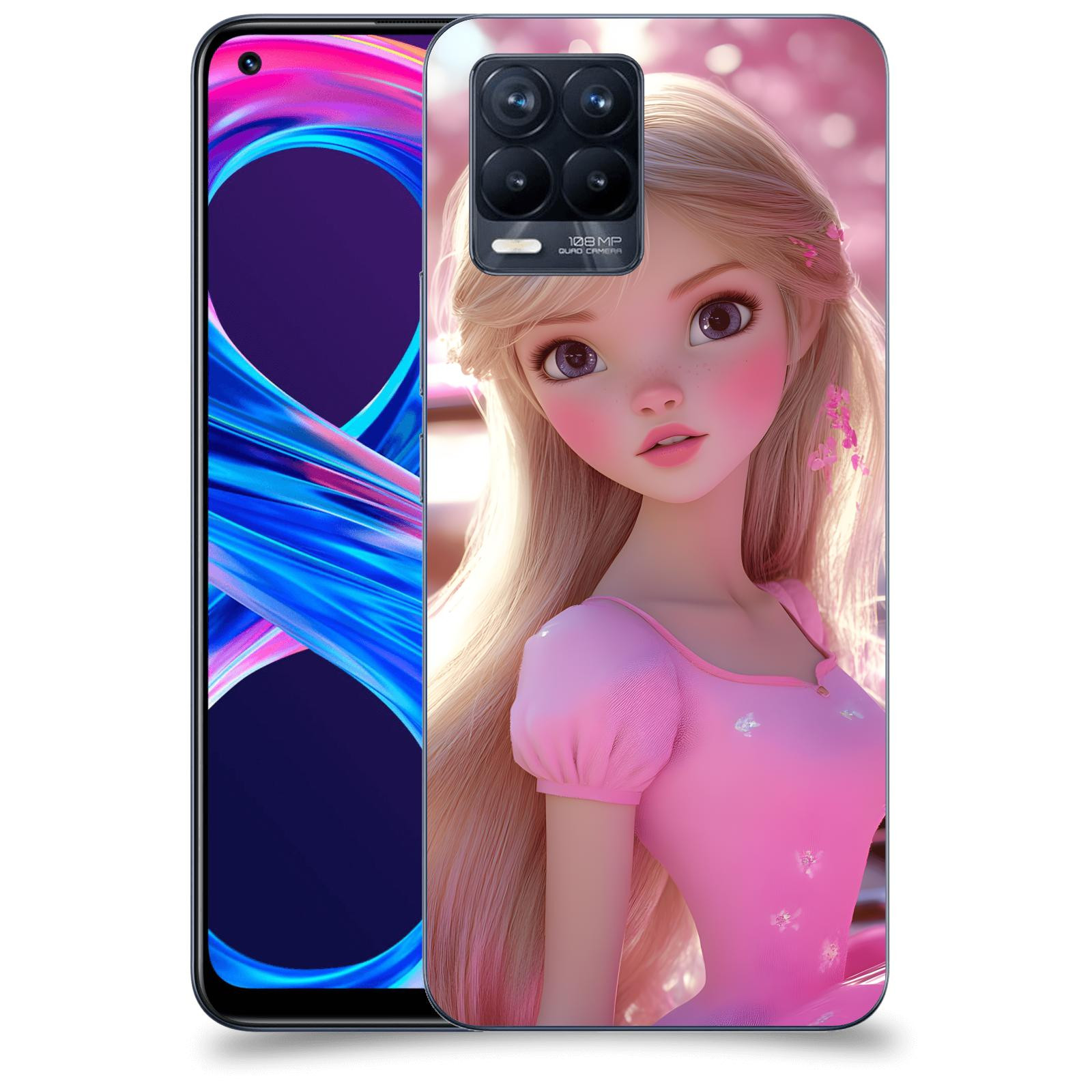 ACOVER Kryt na mobil Realme 8 Pro - Barbie
