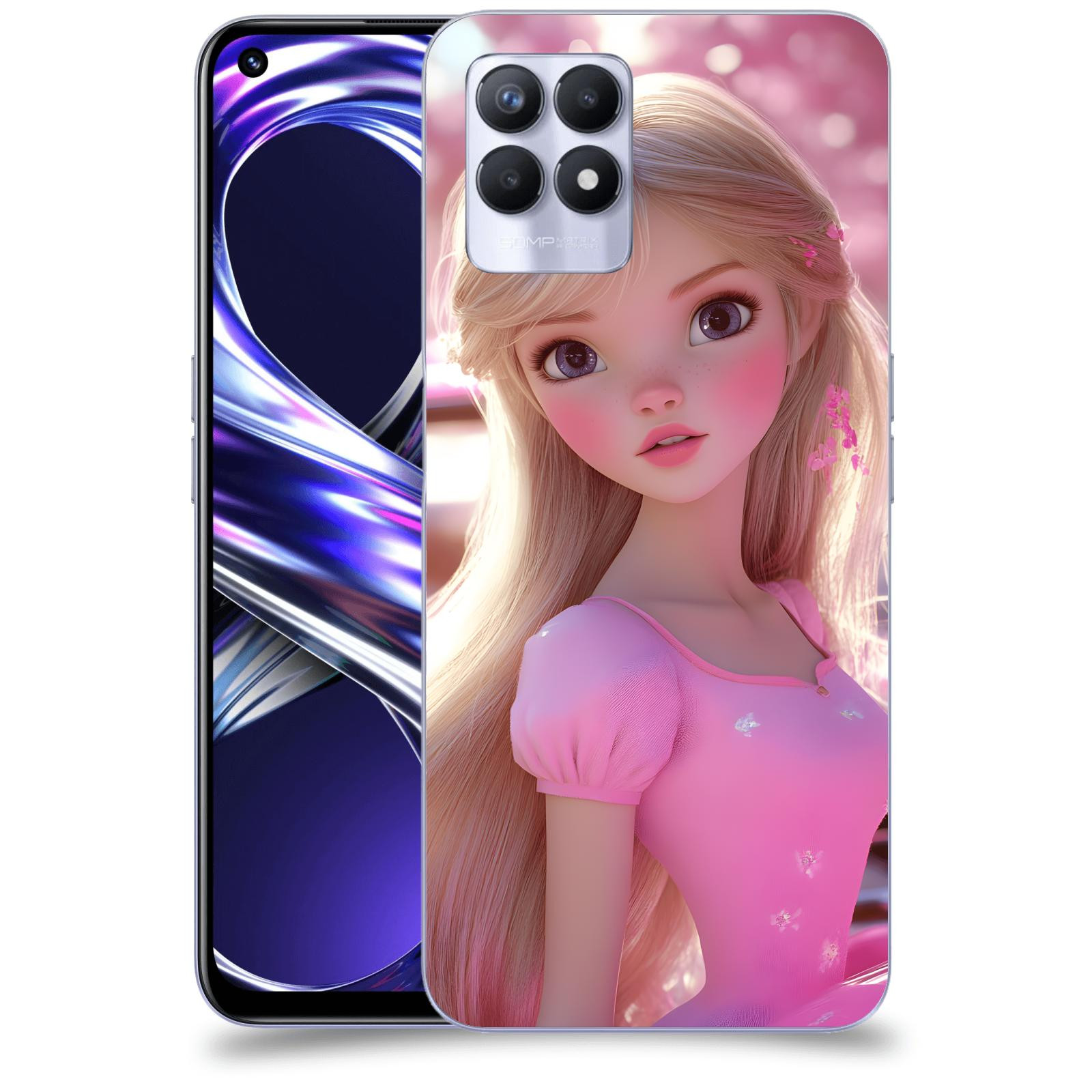 ACOVER Kryt na mobil Realme 8i - Barbie