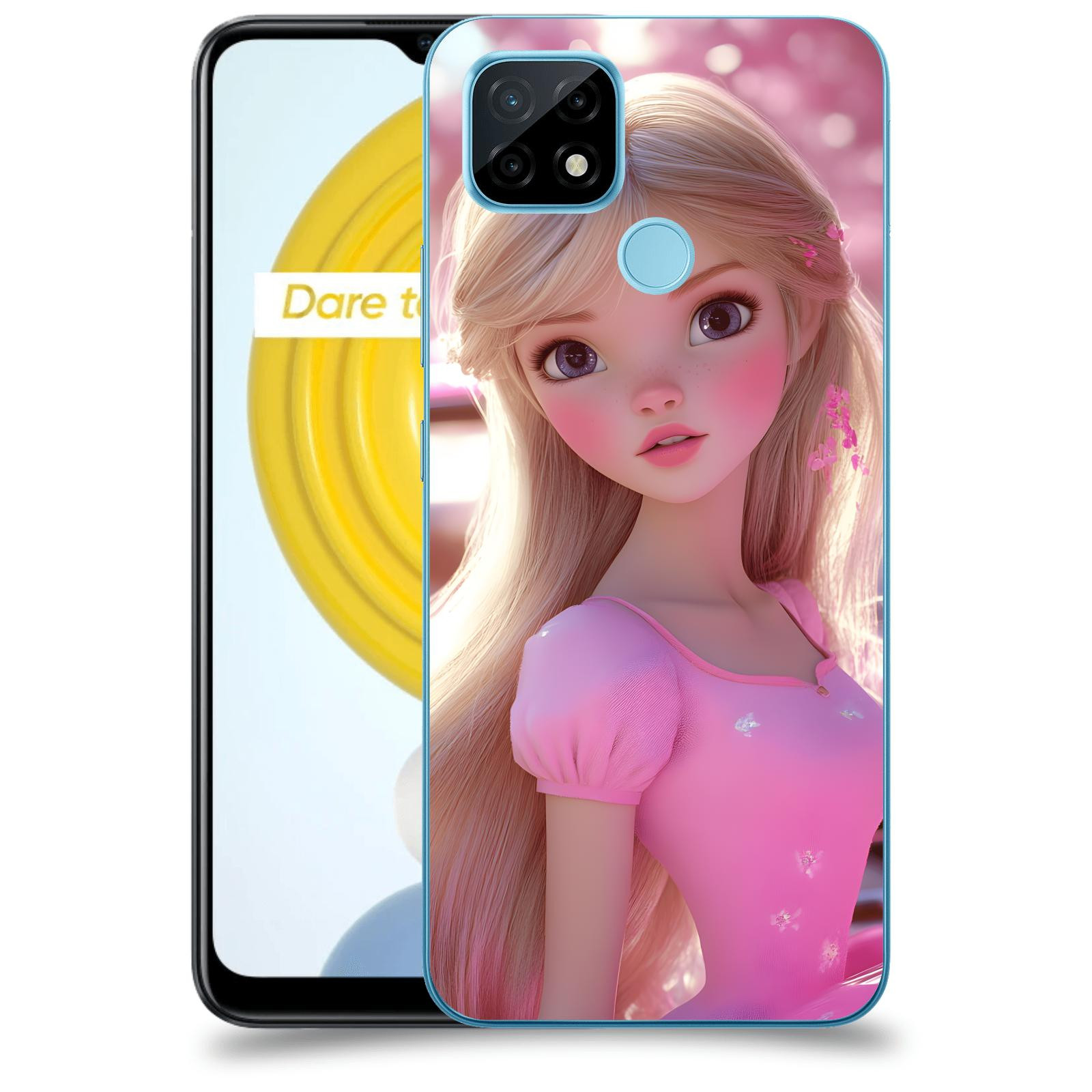 ACOVER Kryt na mobil Realme C21 - Barbie