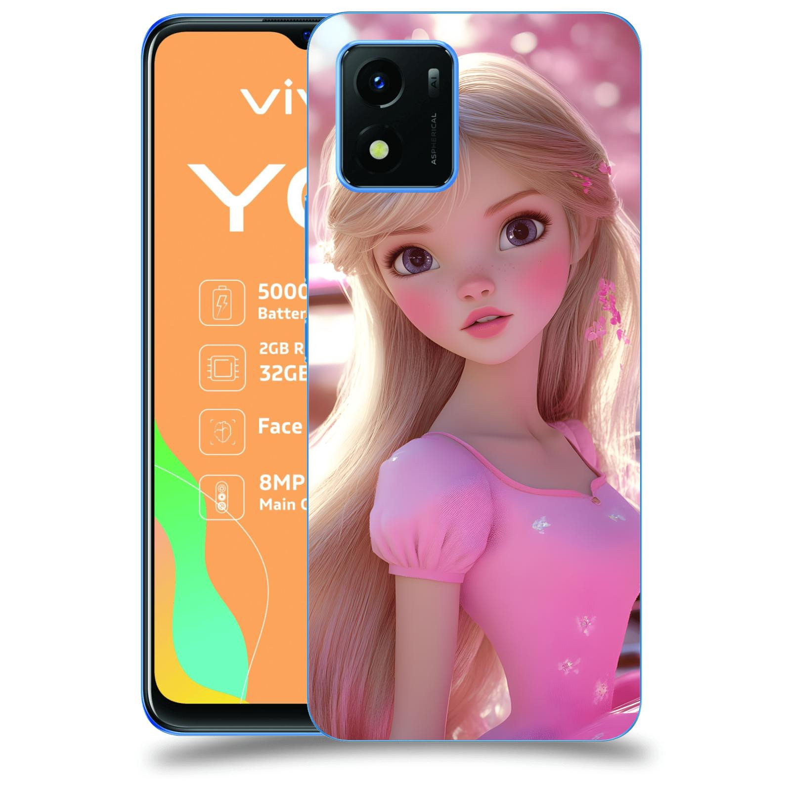 ACOVER Kryt na mobil Vivo Y01 - Barbie