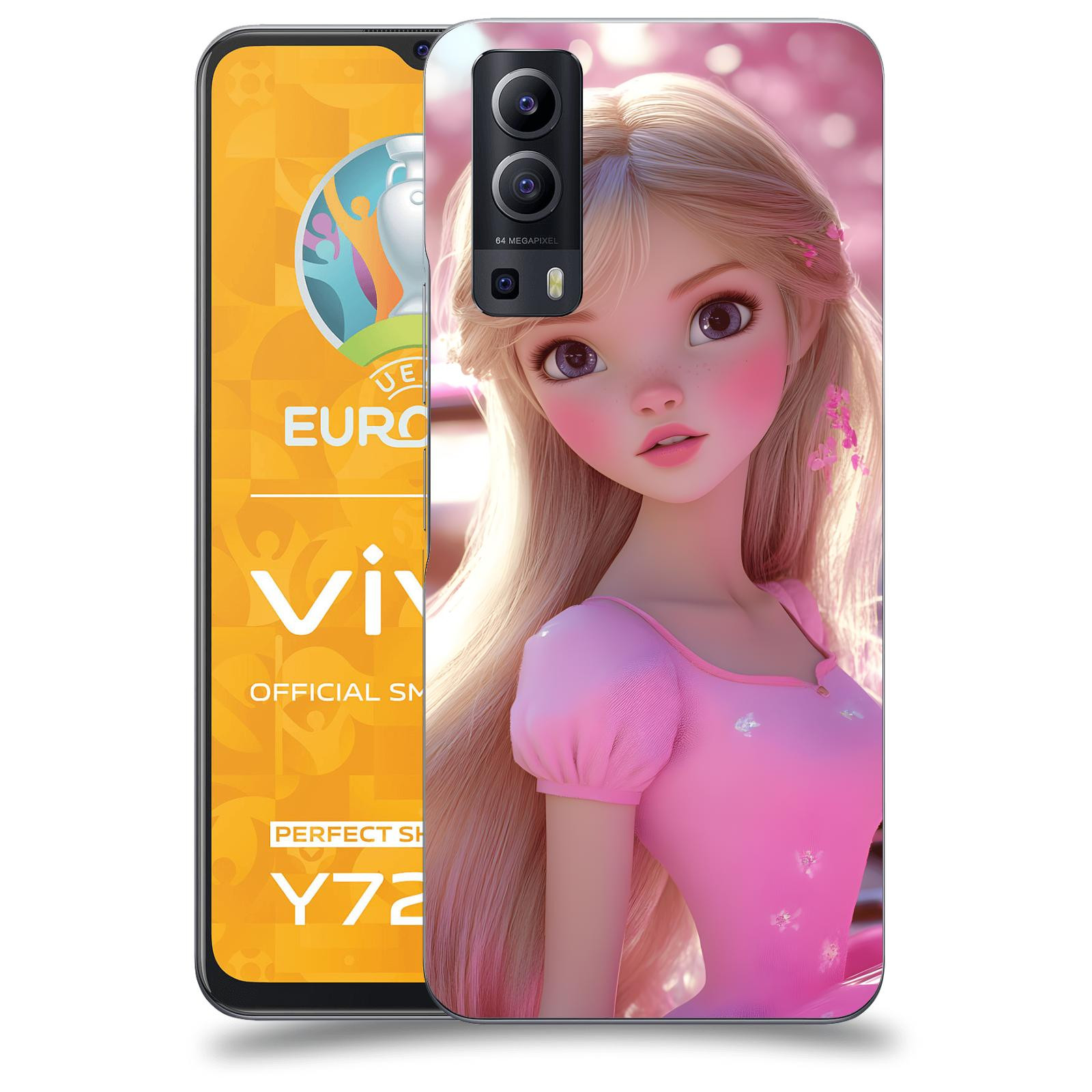 ACOVER Kryt na mobil Vivo Y72 5G - Barbie