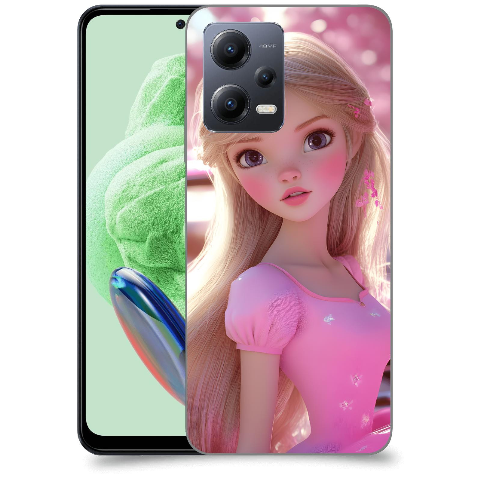 ACOVER Kryt na mobil Xiaomi Redmi Note 12 5G - Barbie