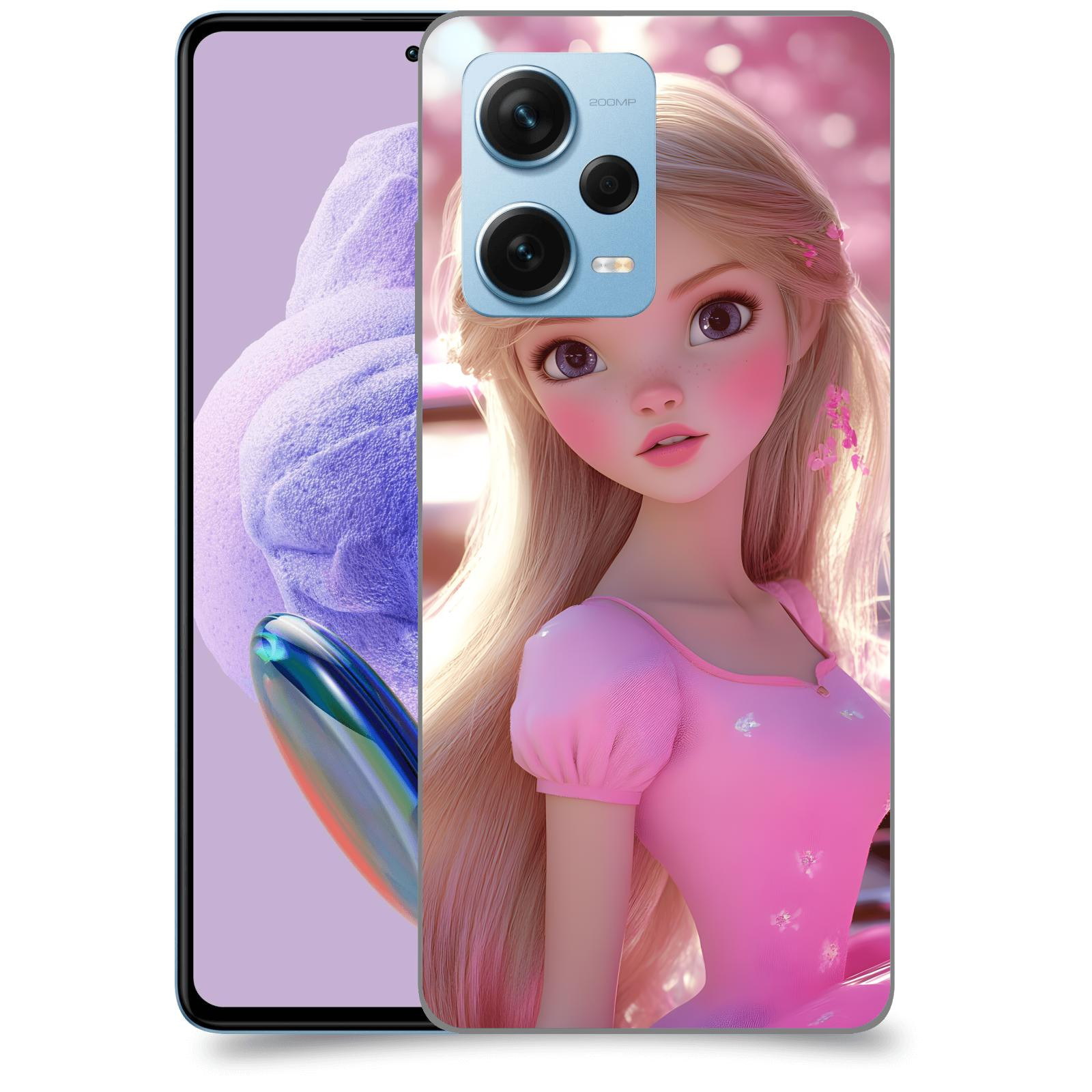 ACOVER Kryt na mobil Xiaomi Redmi Note 12 Pro+ 5G - Barbie