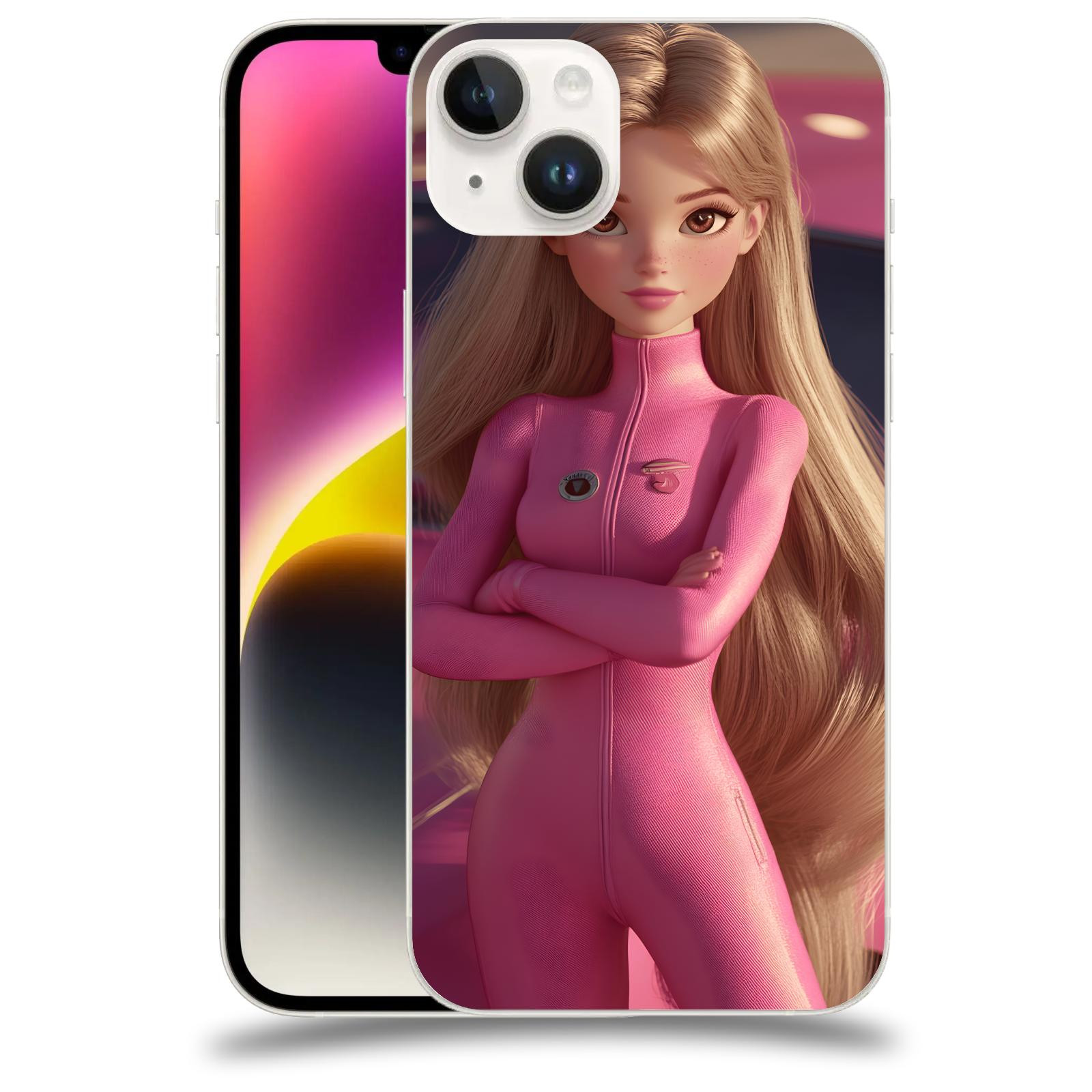 ACOVER Kryt na mobil Apple iPhone 14 Plus - Pink girl
