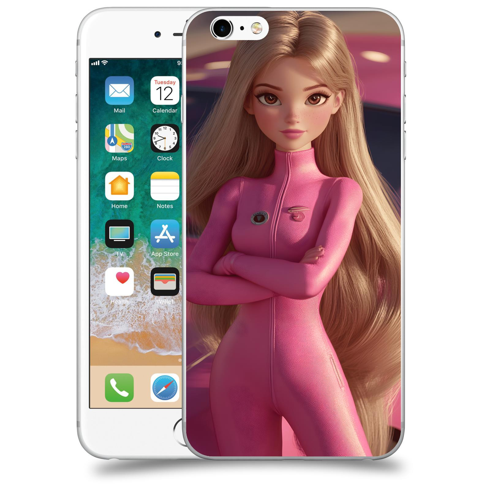 ACOVER Kryt na mobil Apple iPhone 6 Plus/6S Plus - Pink girl