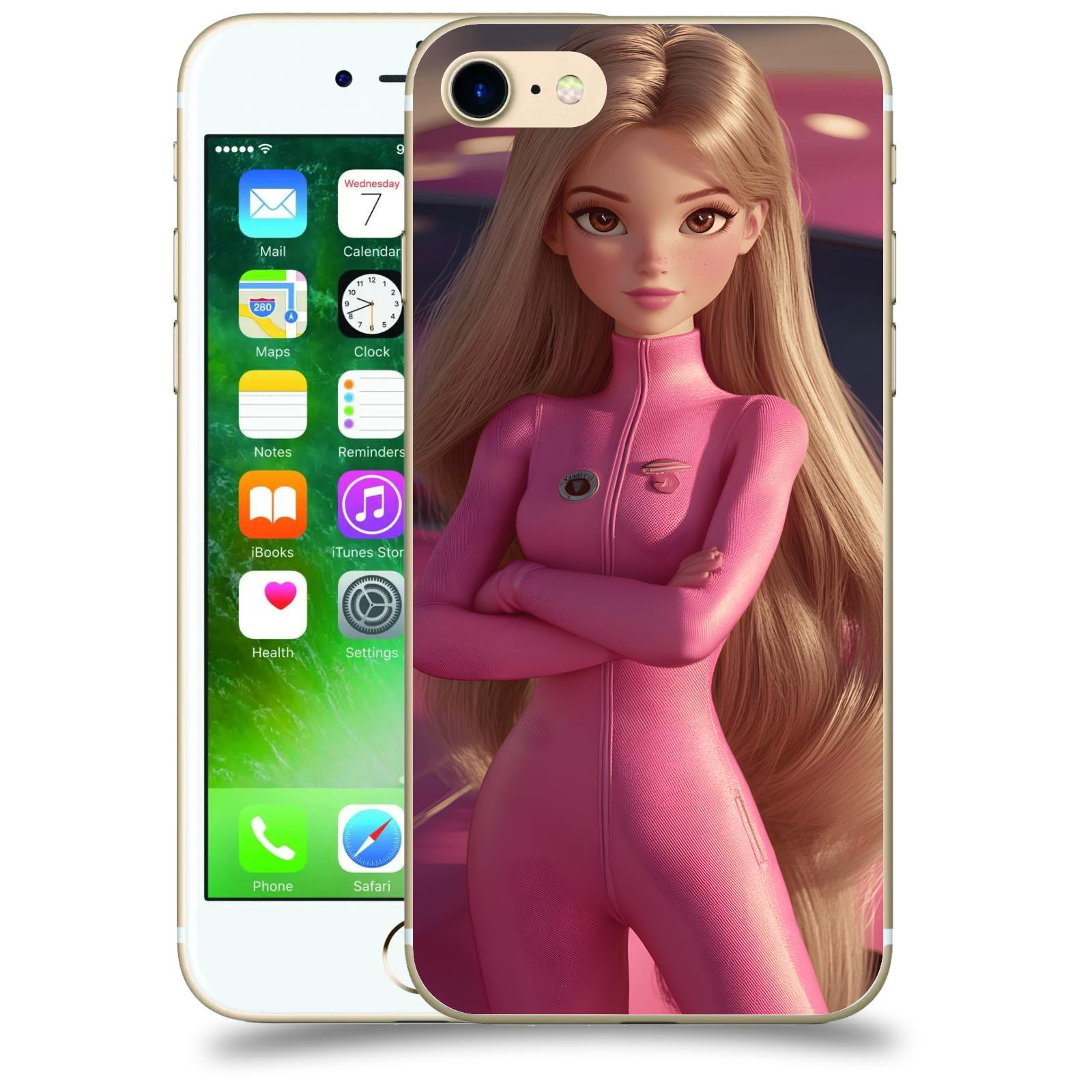 ACOVER Kryt na mobil Apple iPhone 7 - Pink girl