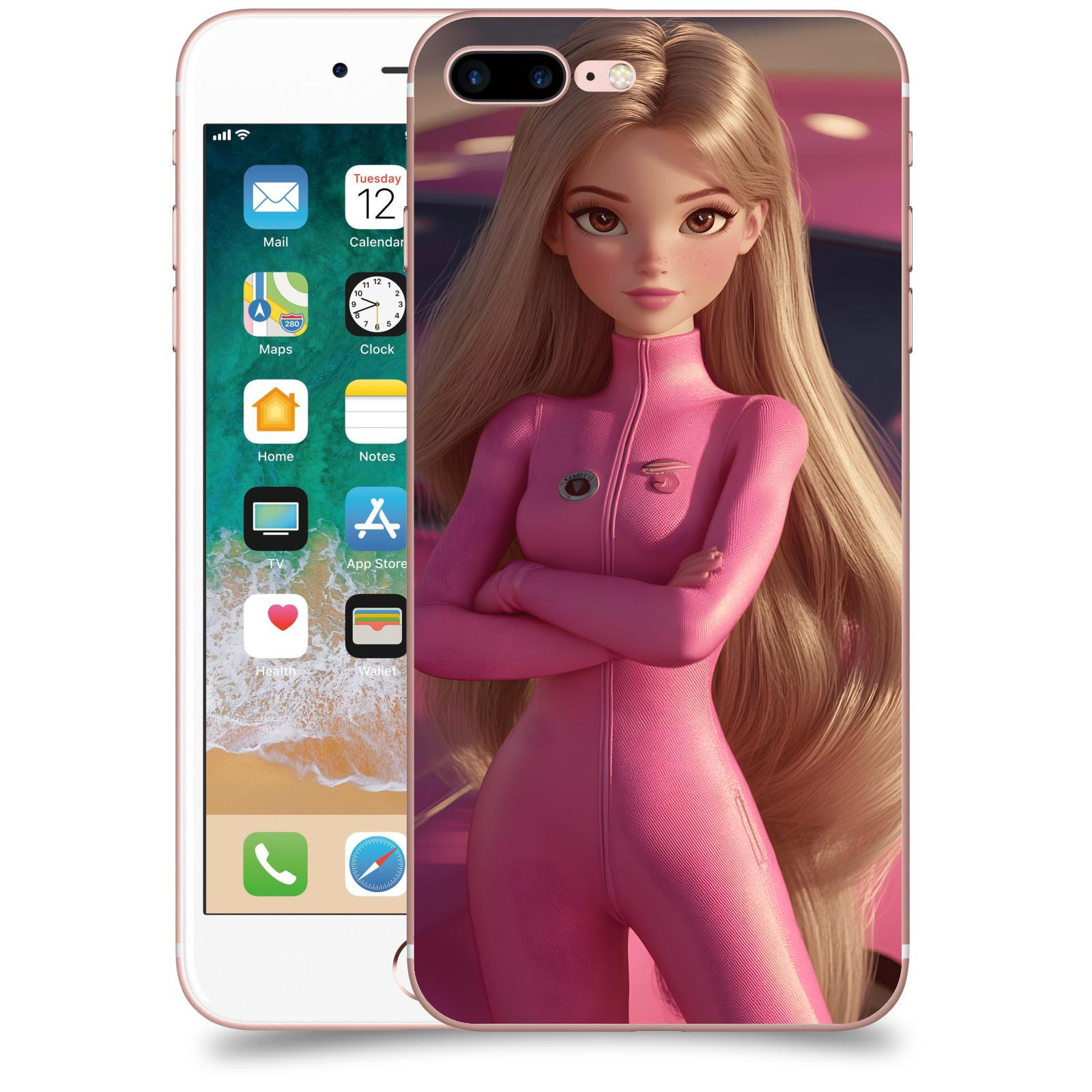 ACOVER Kryt na mobil Apple iPhone 7 Plus - Pink girl