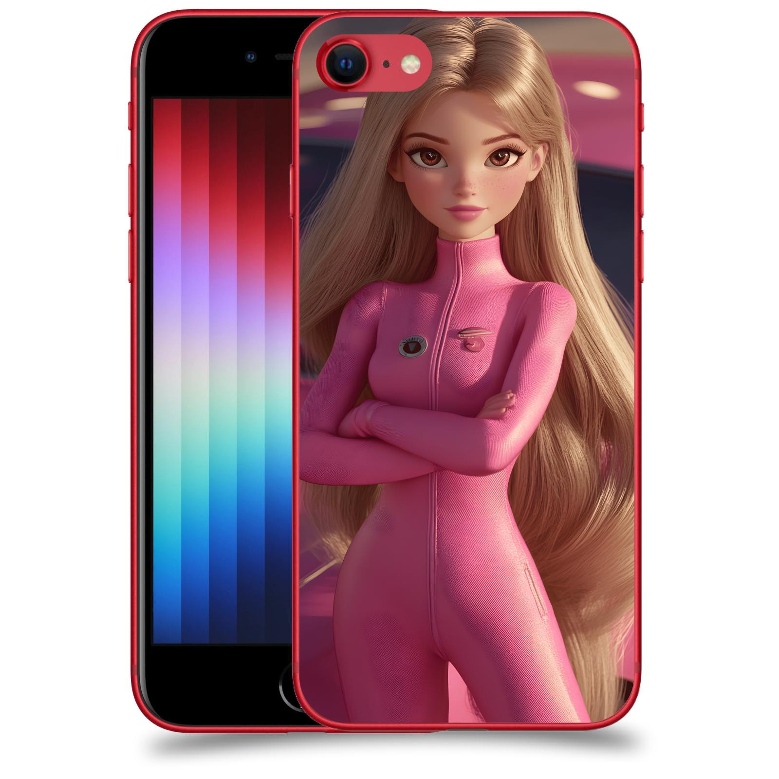 ACOVER Kryt na mobil Apple iPhone SE 2022 - Pink girl
