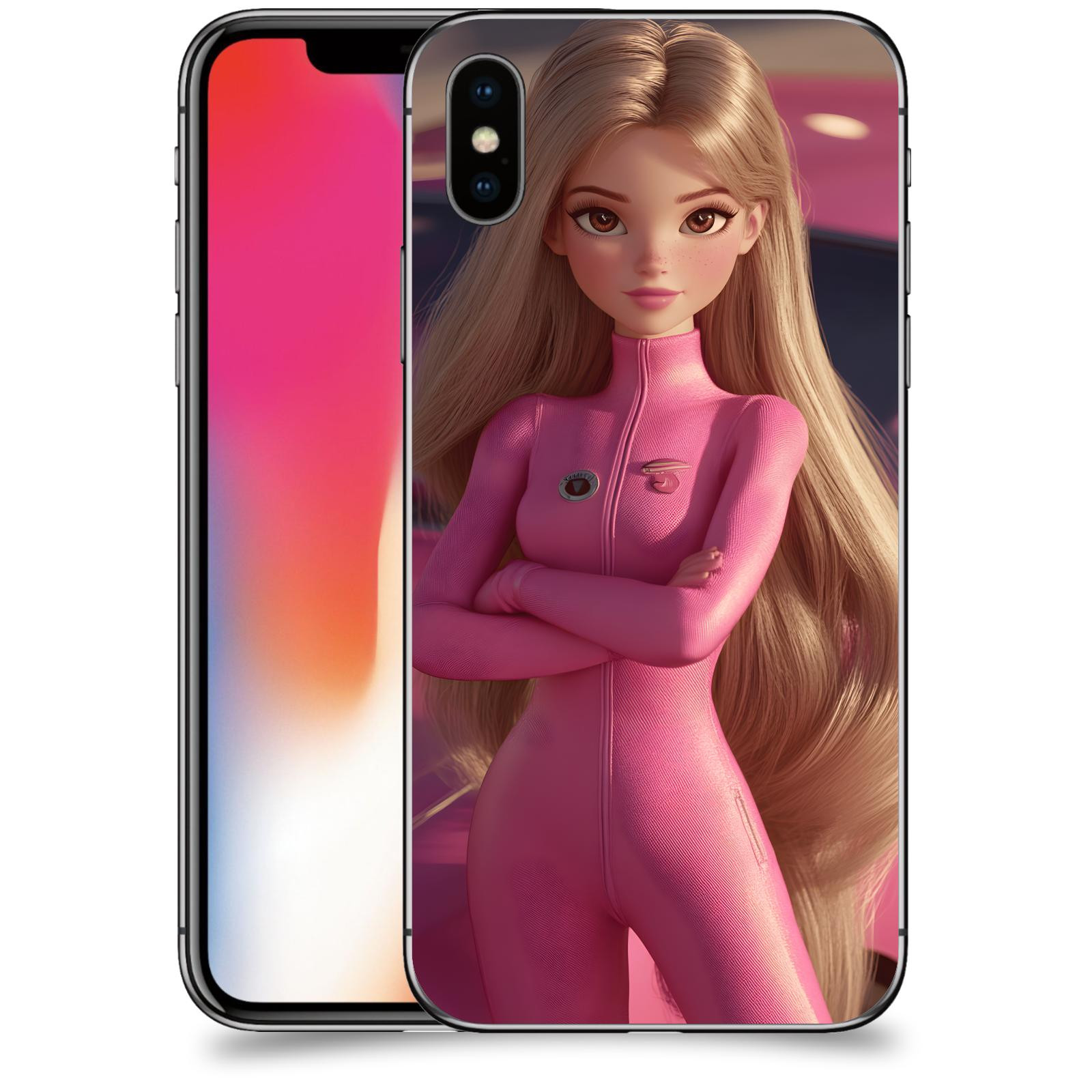 ACOVER Kryt na mobil Apple iPhone X/XS - Pink girl