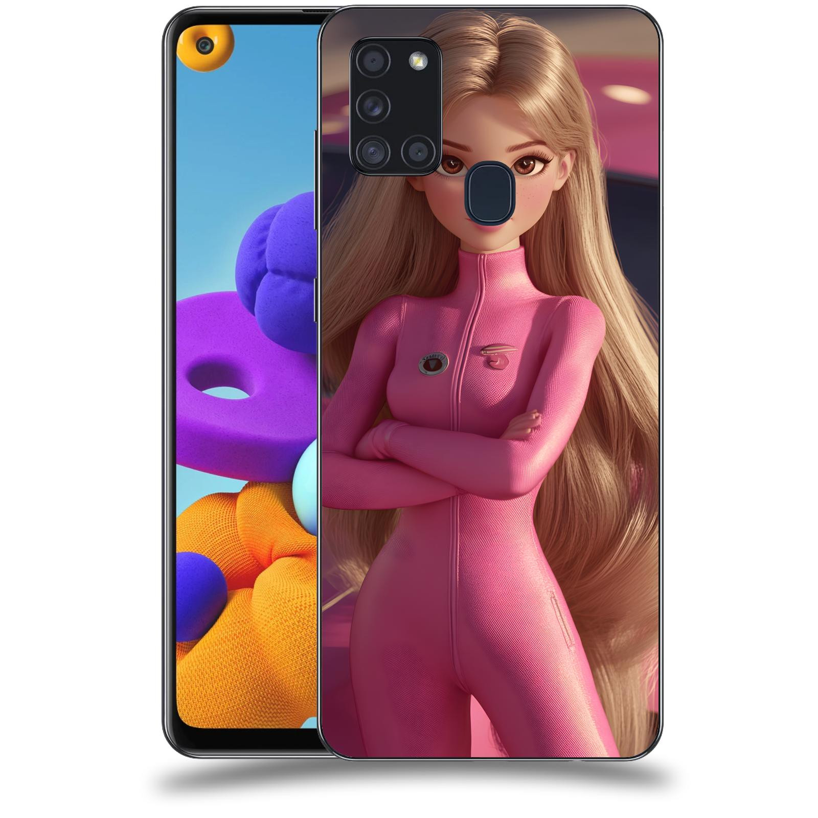 ACOVER Kryt na mobil Samsung Galaxy A21s - Pink girl